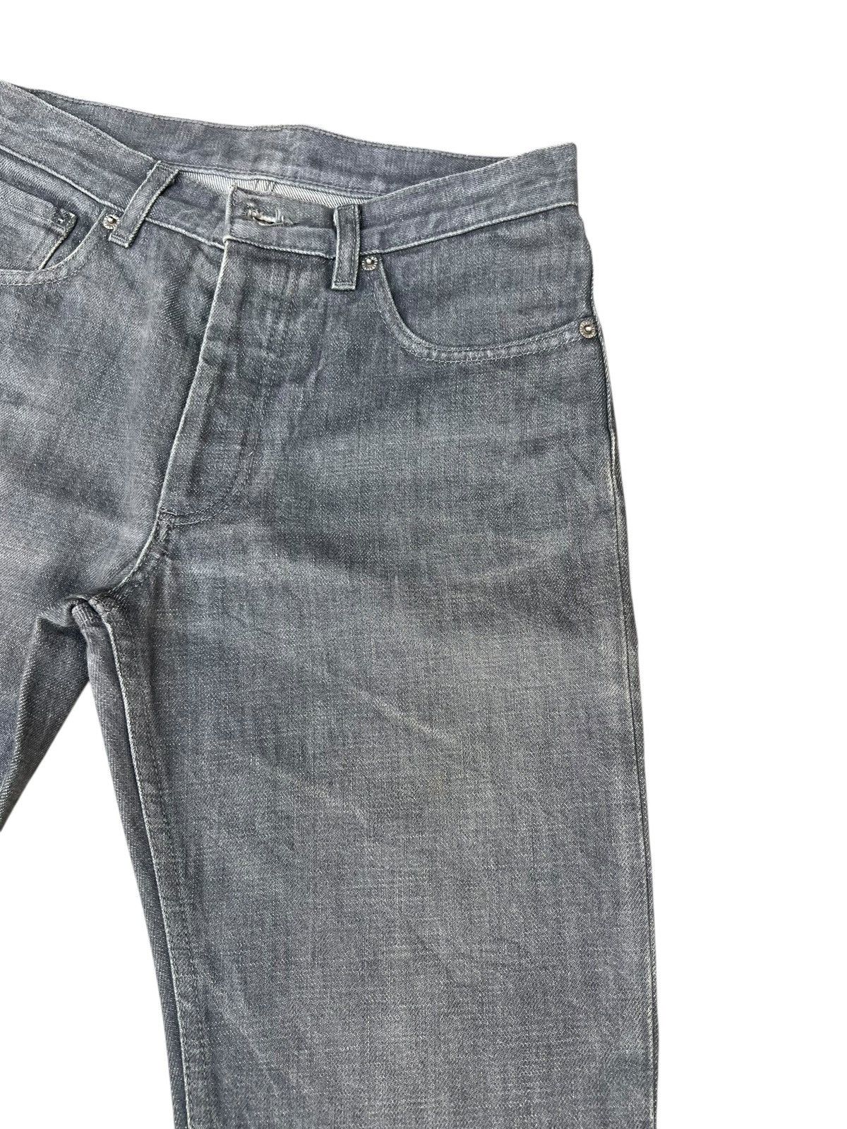 Vintage Helmut Lang Italian Cut Faded Mud Grey Denim Jeans