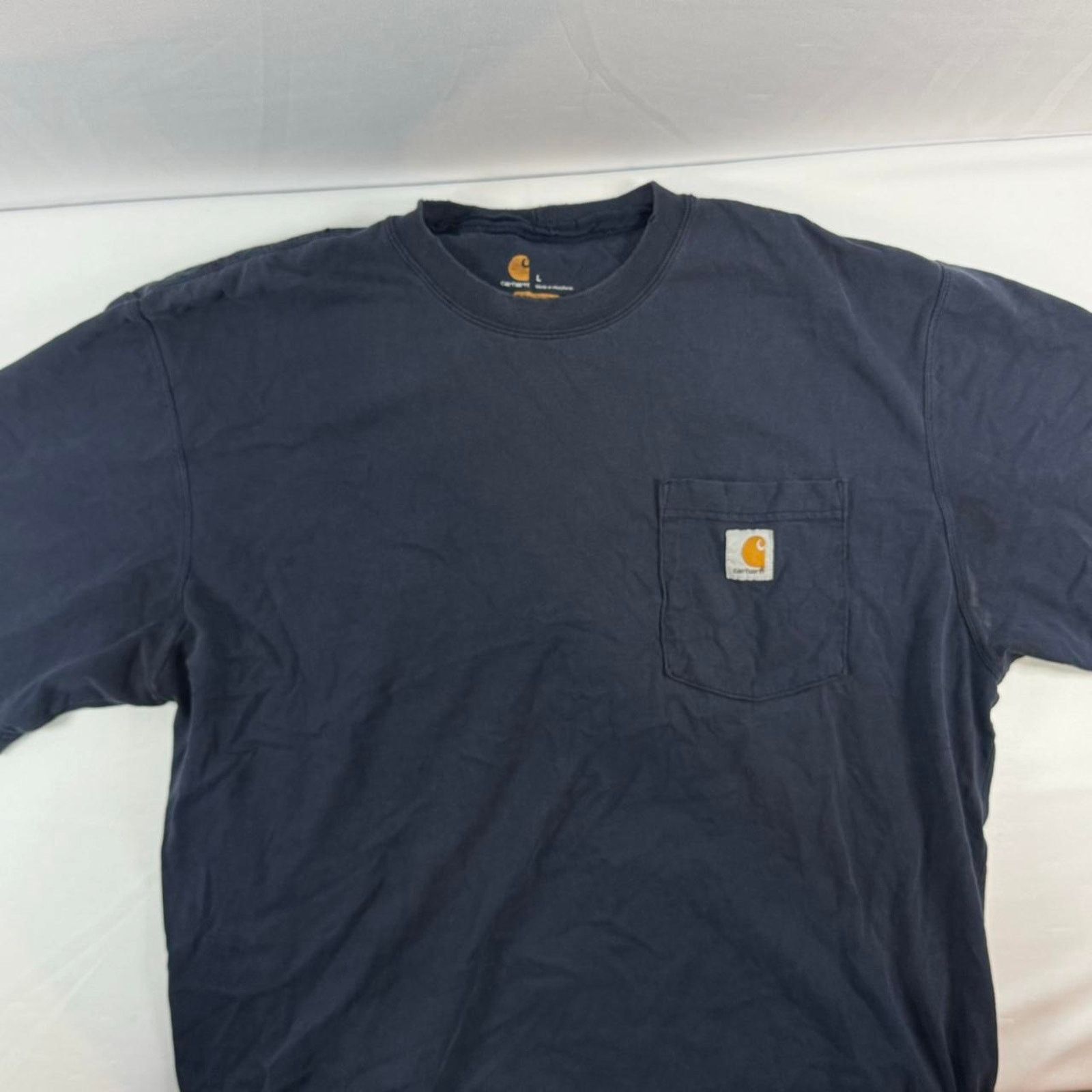 Carhartt Carhartt Navy Blue Pocket Shirt Size Large Size US L / EU 52-54 / 3 - 1 Thumbnail