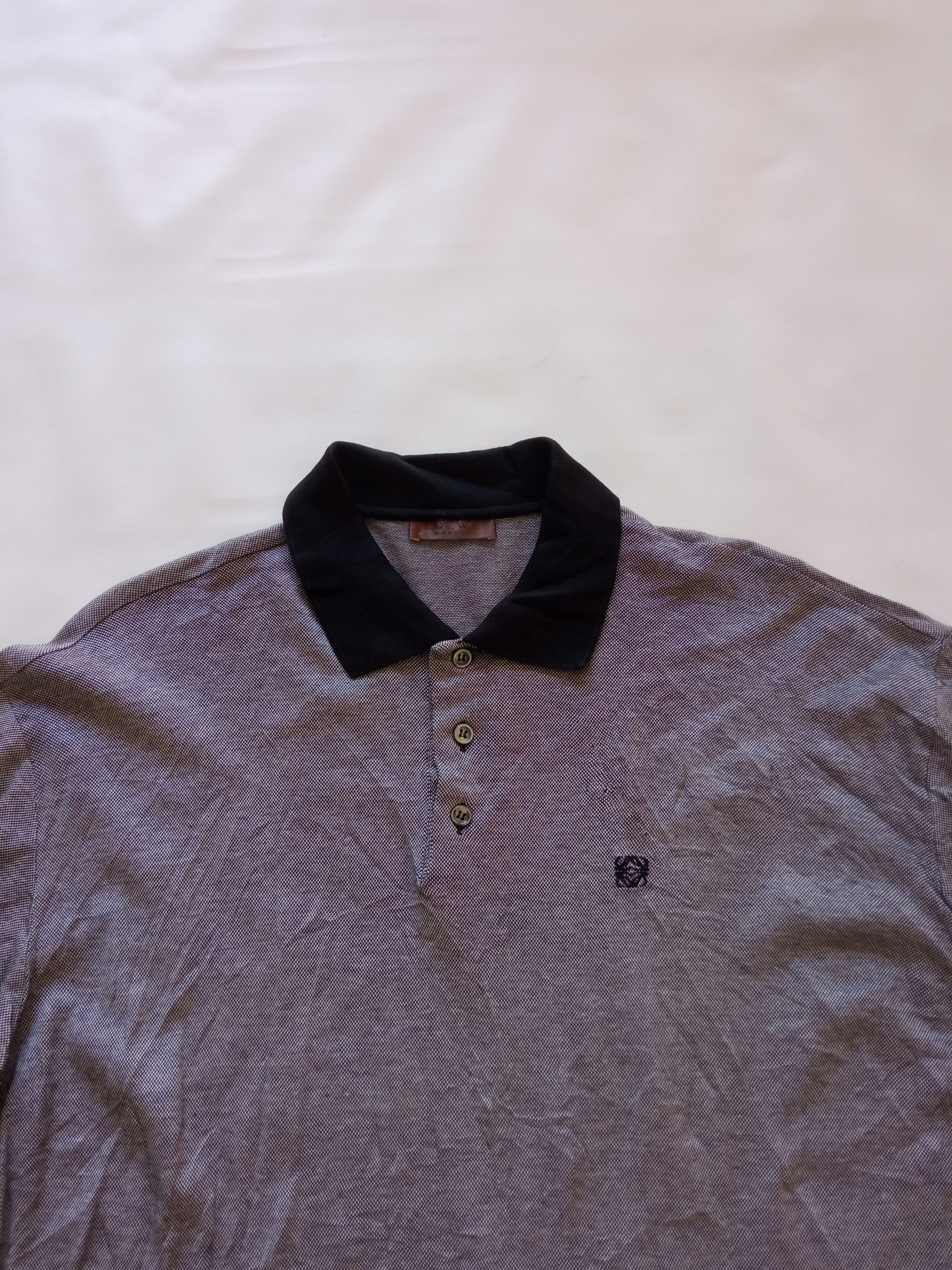 Loewe Vintage LOEWE emboerdy small logo polo shirt Size US M / EU 48-50 / 2 - 7 Thumbnail