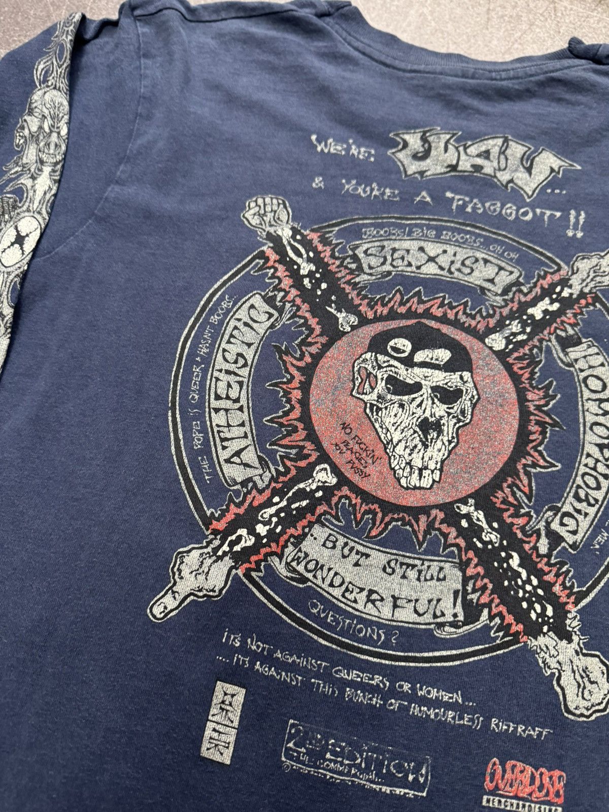 Other Vintage KEEP YOUR DISTANCE Long Sleeve 90s Punk Avantgarde Size US L / EU 52-54 / 3 - 7 Thumbnail
