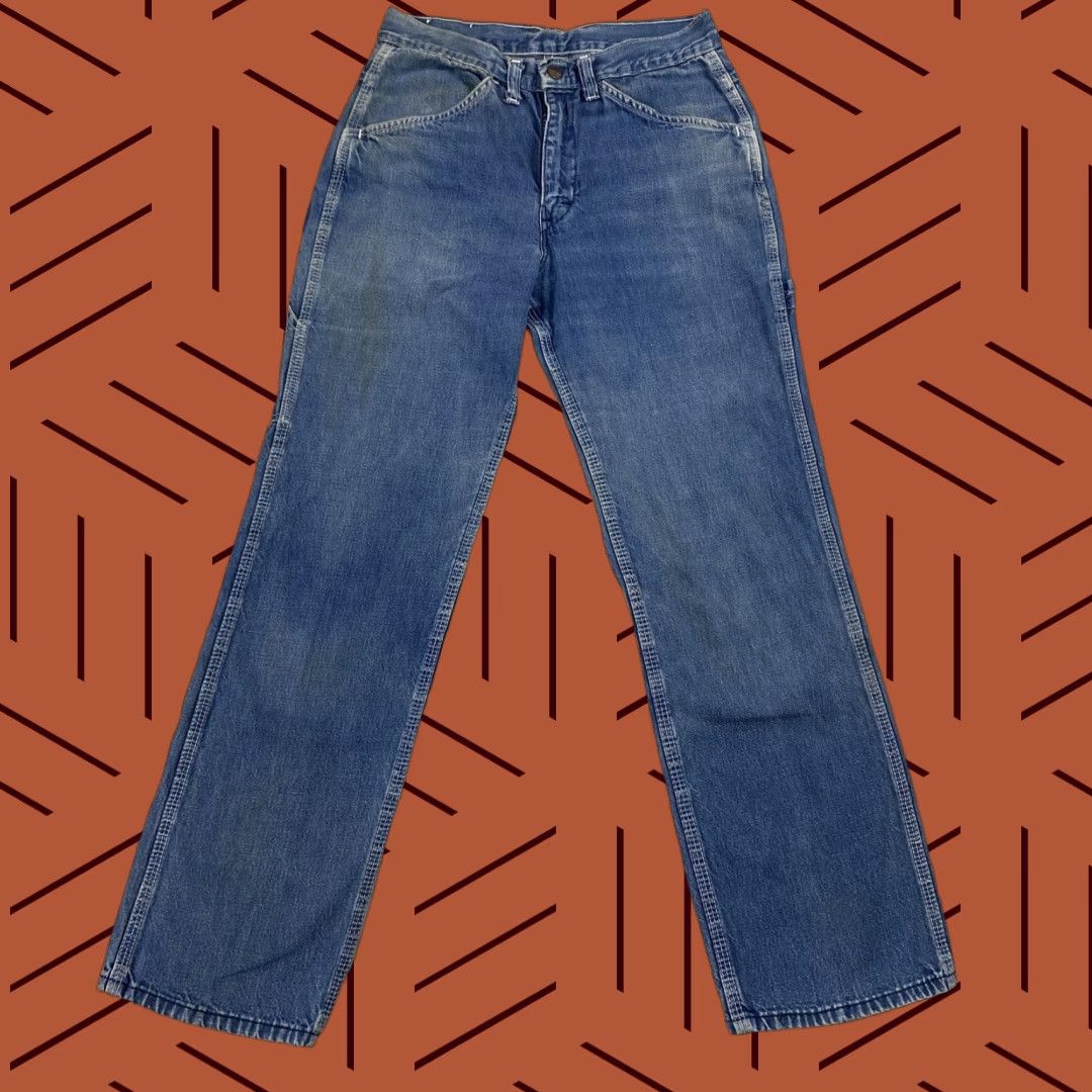 Vintage VINTAGE 70s SHED HOUSE Carpenter Jeans Denim 28x28 Unisex Mid Rise Distressed 80s Size US 28 / EU 44 - 1 Thumbnail
