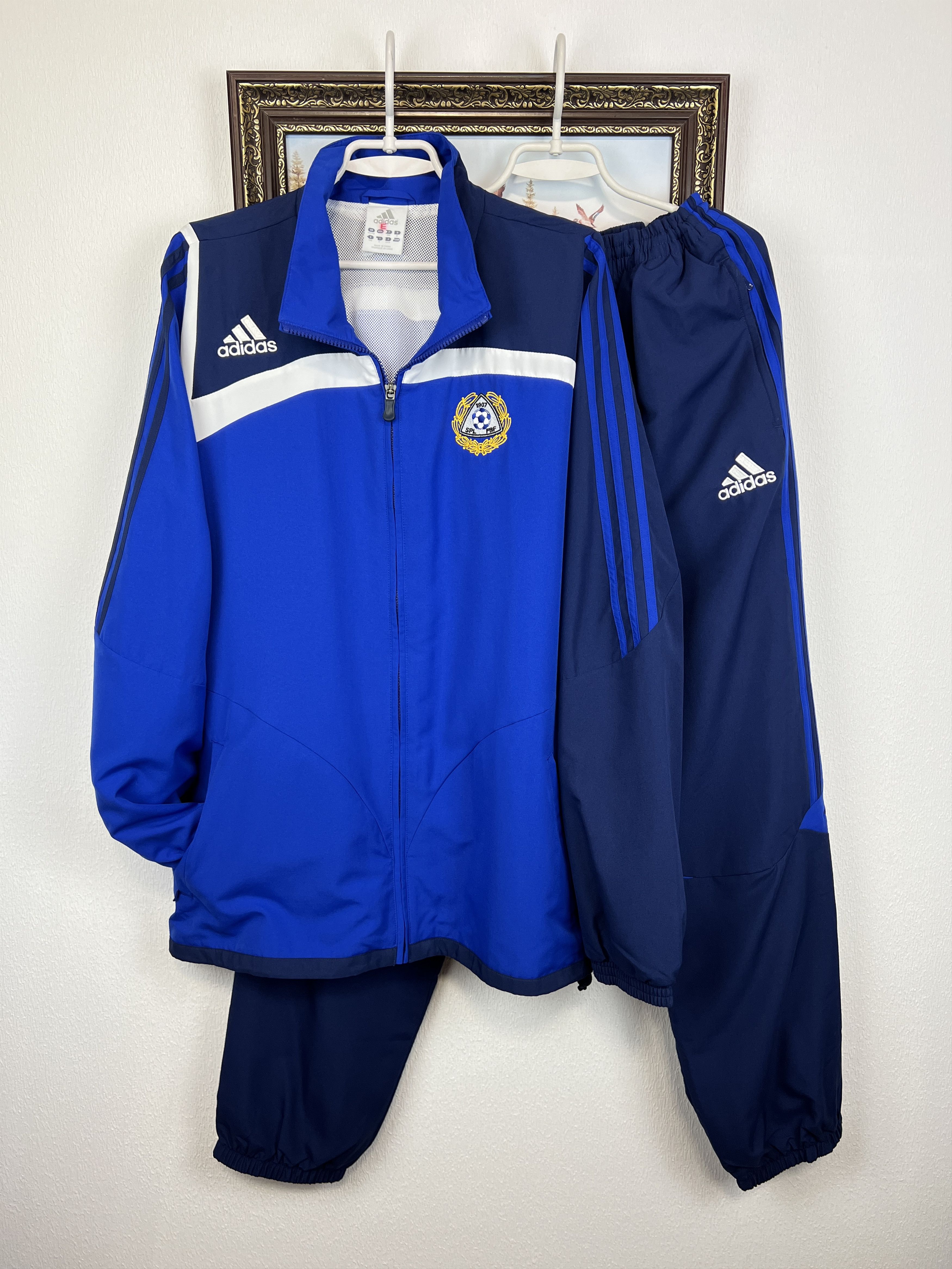 Adidas Vintage Adidas Finland Football Suit Soccer Jacket Pants Set Size US XXL / EU 58 / 5 - 1 Thumbnail