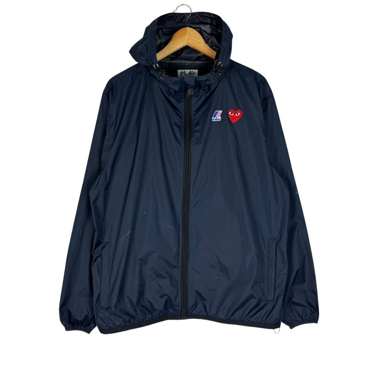 Comme des Garcons 🔥CDG PLAY X KWAY HOODIE WINDBREAKER JACKET Size US XL / EU 56 / 4 - 2 Thumbnail