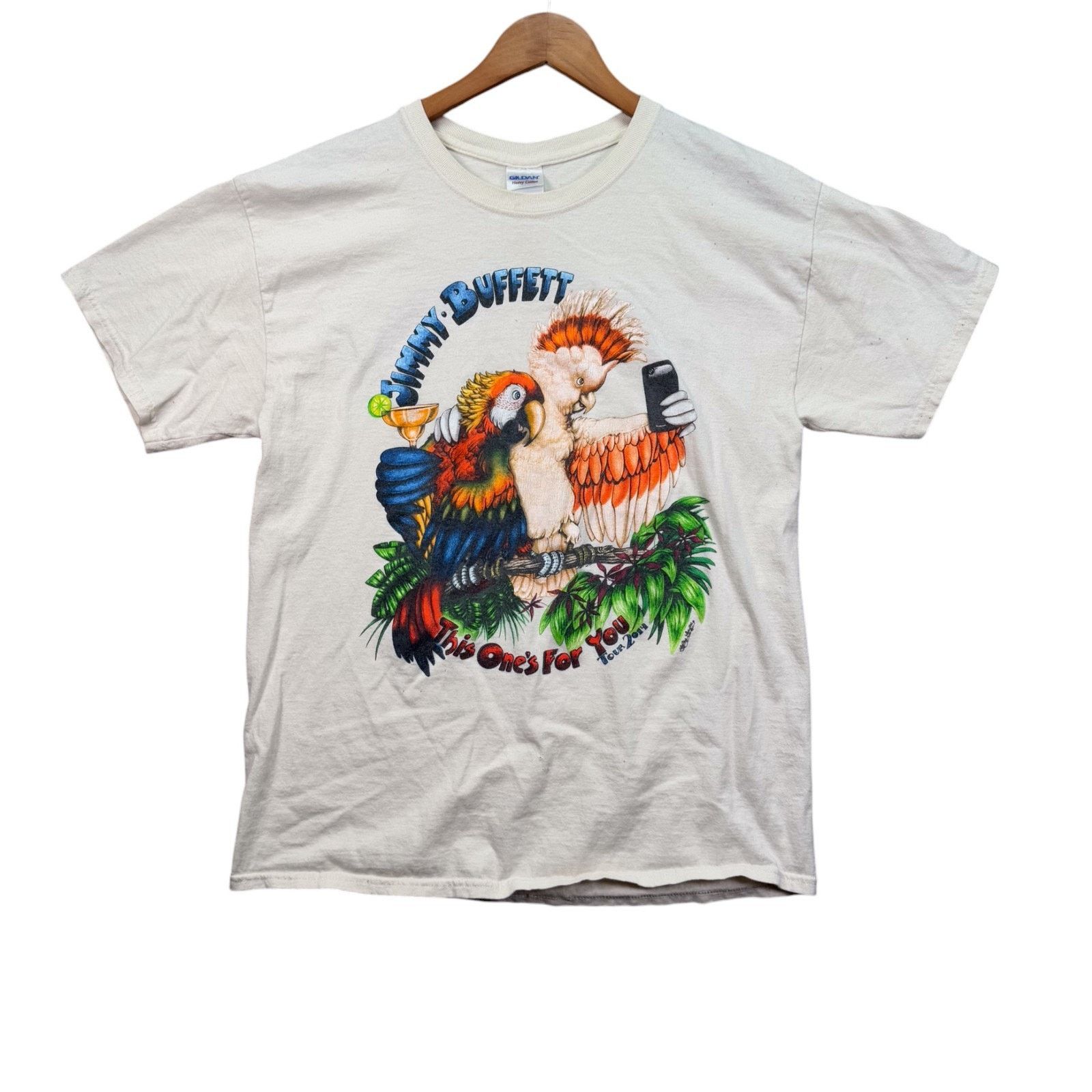 Gildan Jimmy Buffett 2014 Tour This Ones For You Concert T Shirt L Size US L / EU 52-54 / 3 - 1 Thumbnail