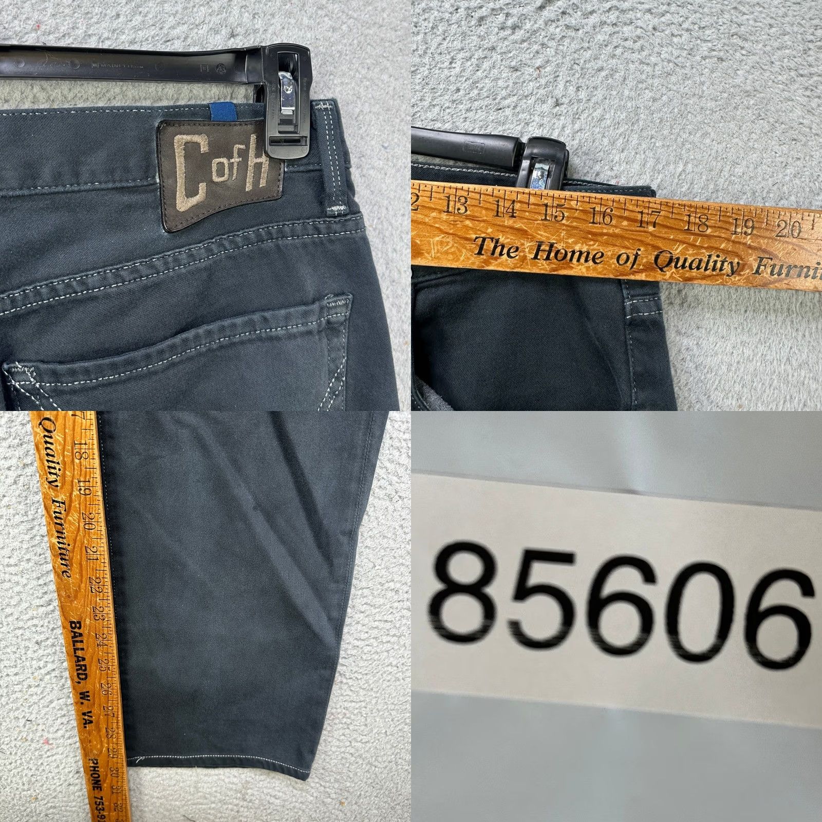 Citizens Of Humanity Citizens of Humanity SID Jeans Straight Black 5-Pocket Mens 33 Inseam 30 Button Zip Size US 33 - 8 Thumbnail