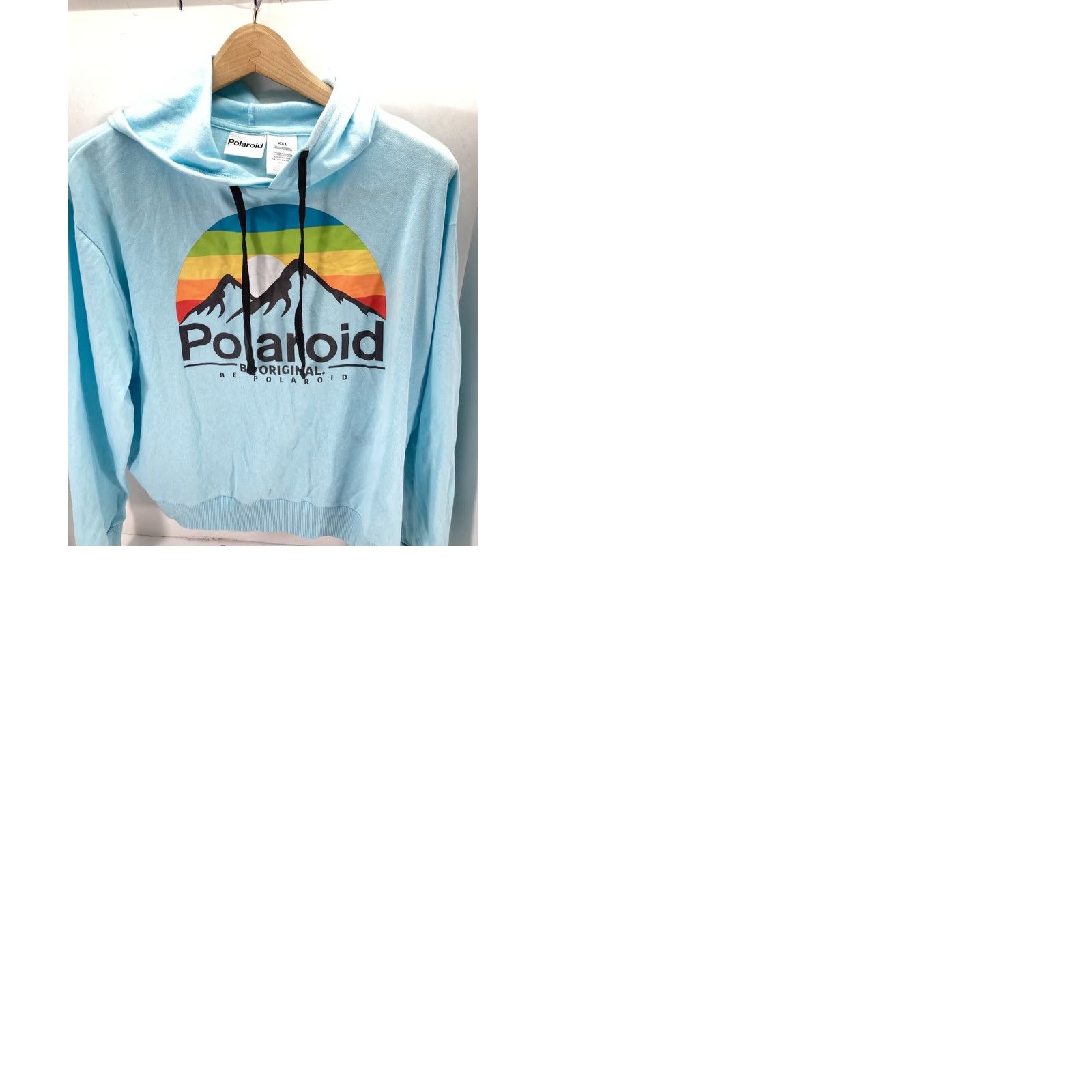 Polaroid Polaroid Sweatshirt Hoodie Women 2XL Teal Blue Pullover Casual Graphic Crop Shirt Size XXL / US 16-18 / IT 52-54 - 9 Thumbnail