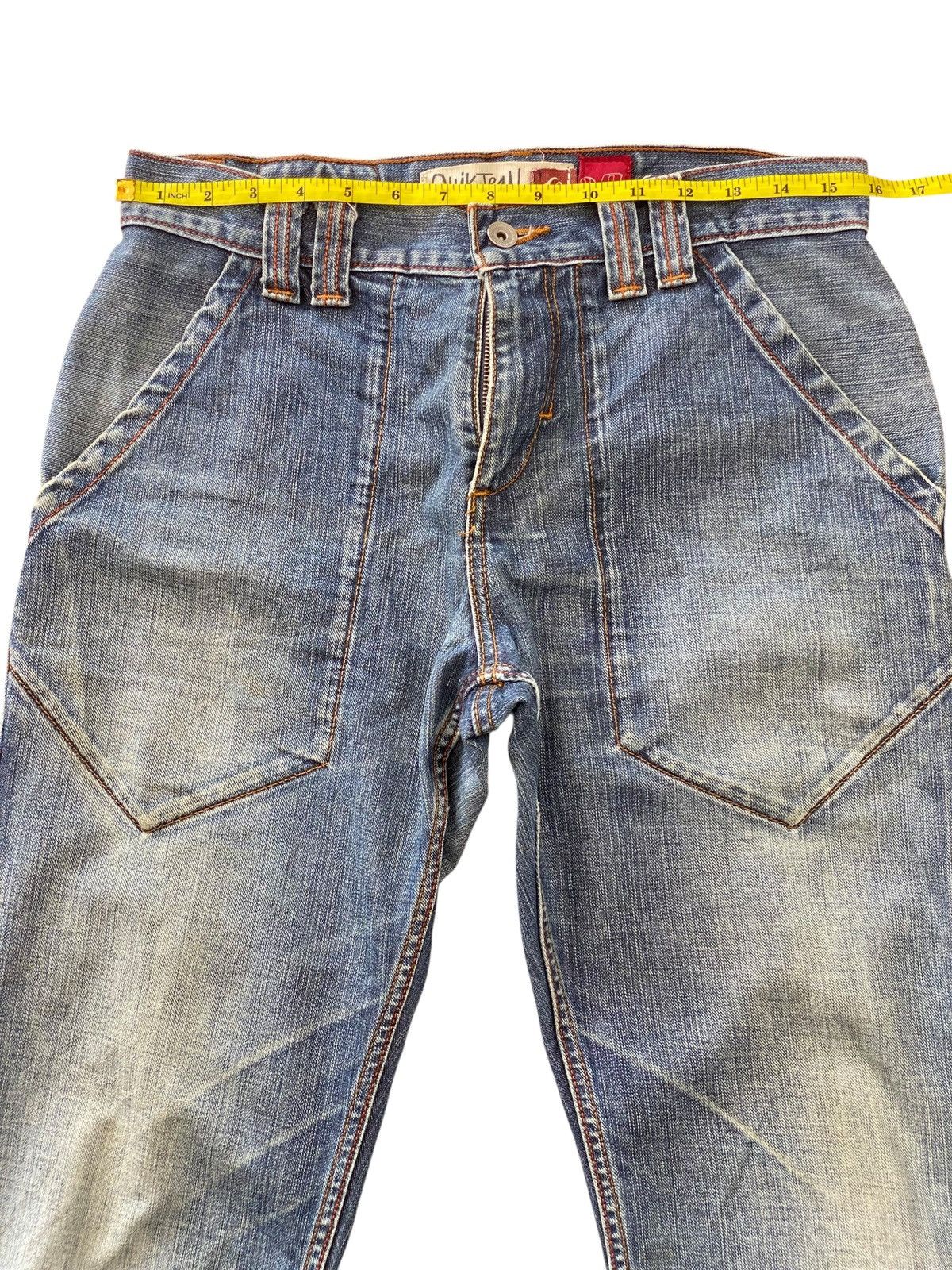 Quiksilver Quick Silver Brand Faded Wash Style Distrees Jeans Size US 32 / EU 48 - 8 Thumbnail