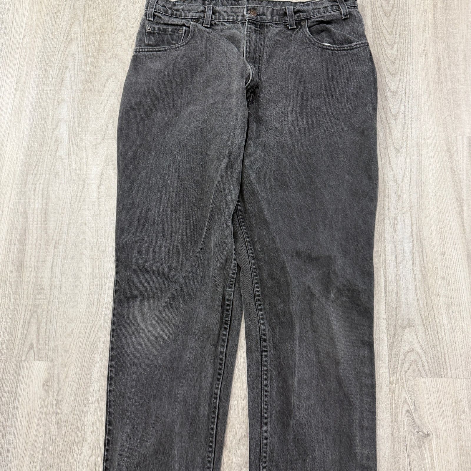 Levi's Vintage Levis 545 Jeans 38x34 Black Loose Fit Baggy Tapered Size US 38 / EU 54 - 2 Thumbnail