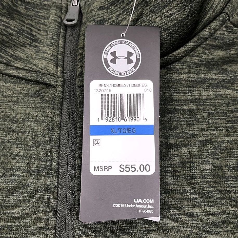 Under Armour VINTAGE: No Under Armour ColdGear Pullover Men XL Green Fleece Quarter Zip Golf Pullover NEW Size US XL / EU 56 / 4 - 4 Thumbnail