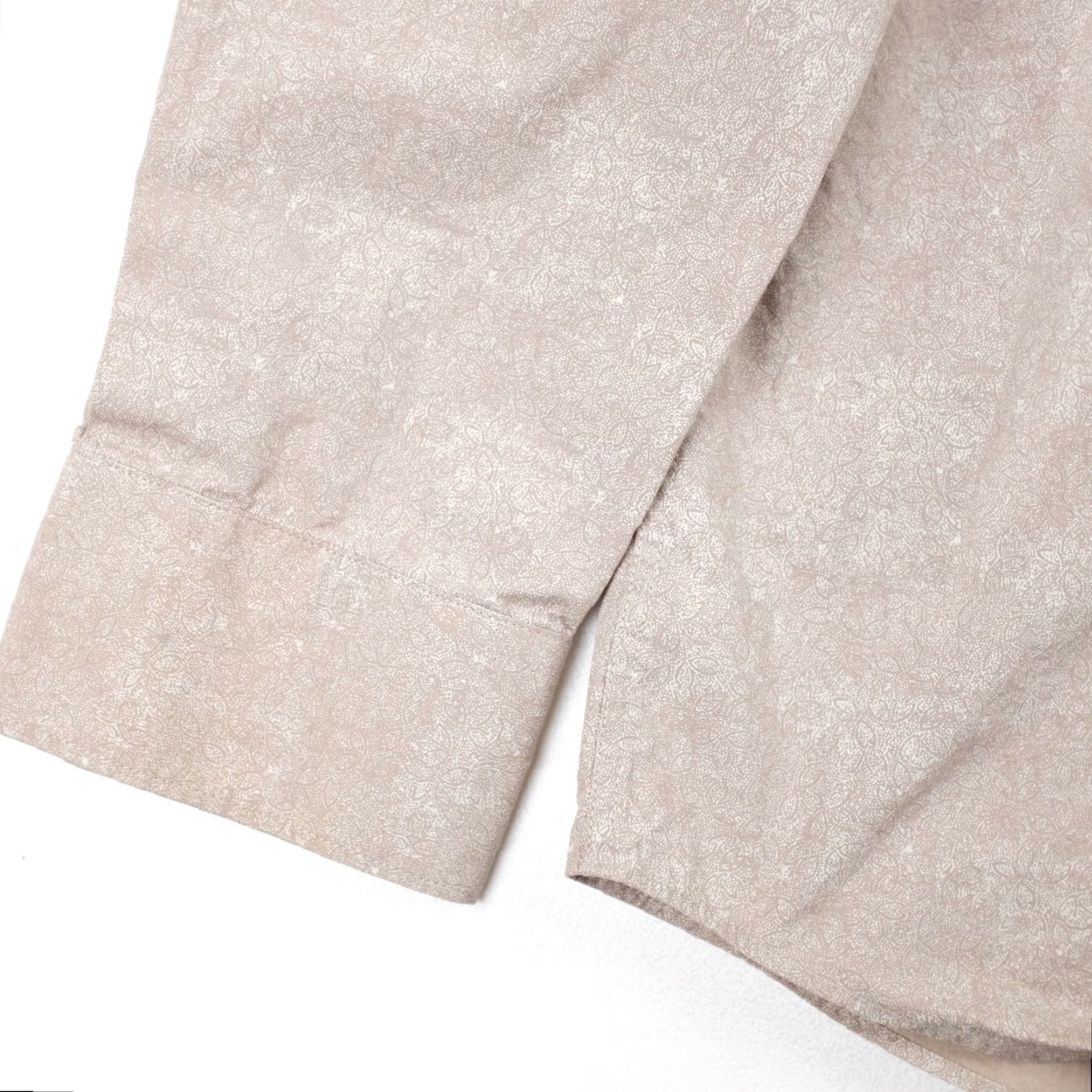 Calvin Klein Calvin Klein Men's Button-Up Shirt Beige Patterned Long Sleeve XL Size US XL / EU 56 / 4 - 7 Thumbnail