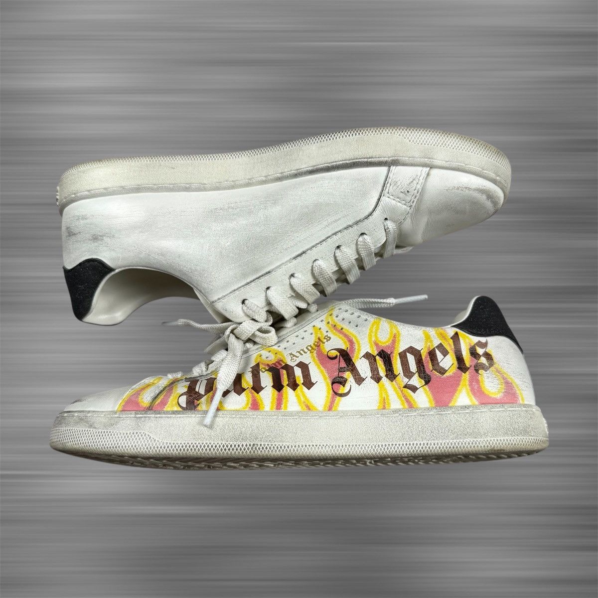 Palm Angels Palm Angels Palm One Low-Top Flame Print Shoes Size US 8 / EU 41 - 2 Thumbnail