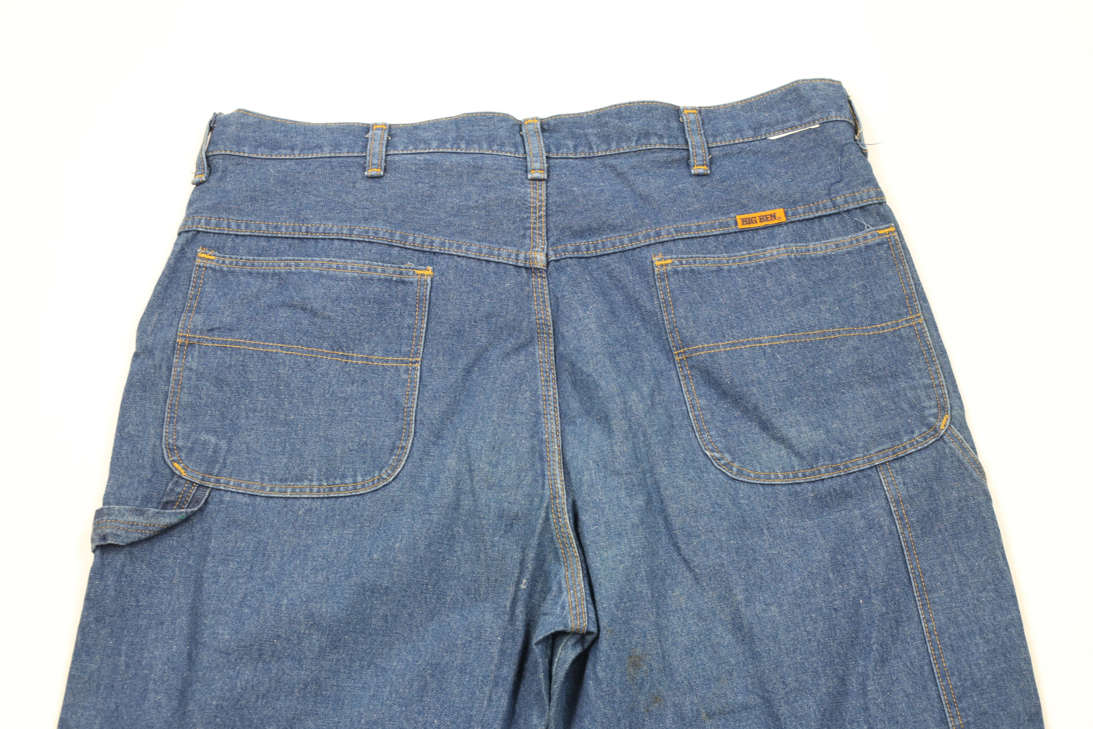 Vintage Vintage 90s Streetwear Workwear Wide Leg Dungaree Jeans USA Size US 38 / EU 54 - 11 Thumbnail