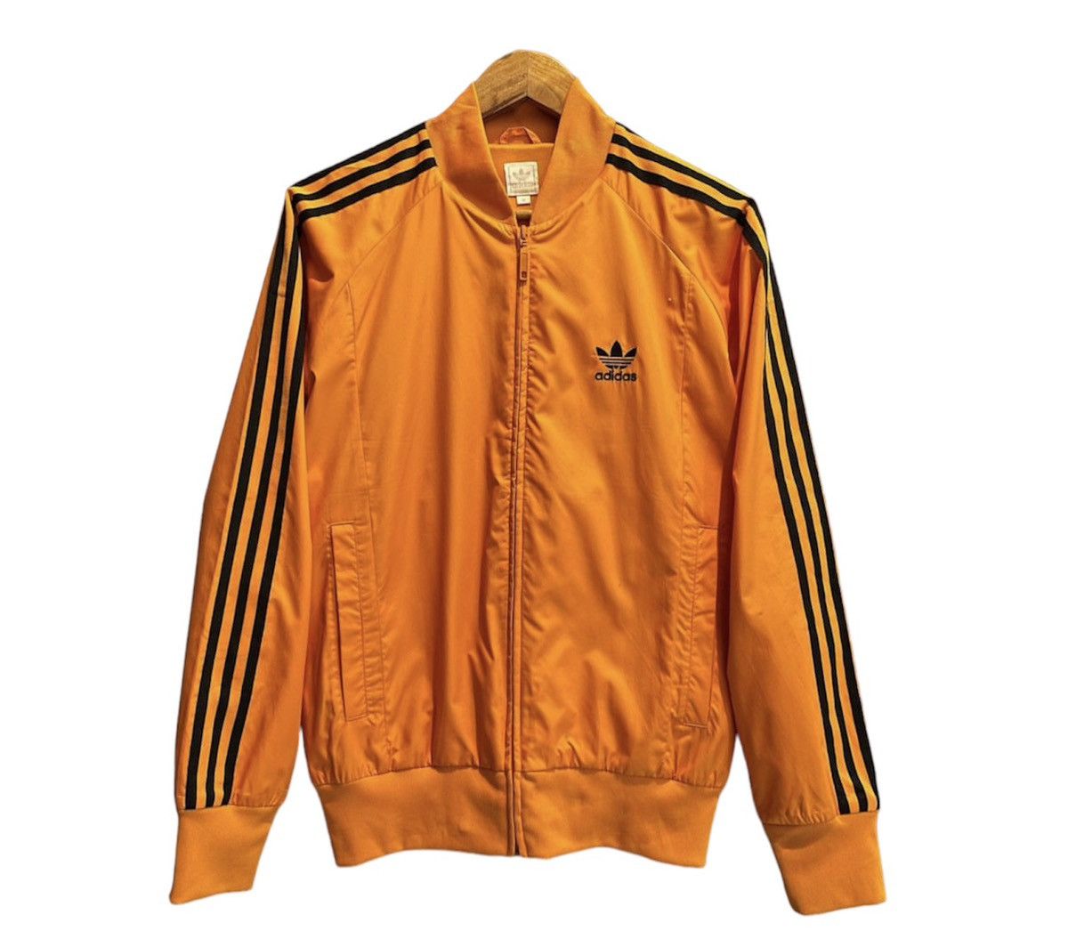 image of Adidas Monkey Packable Tracktop Jacket in Orange, Men's (Size Medium)