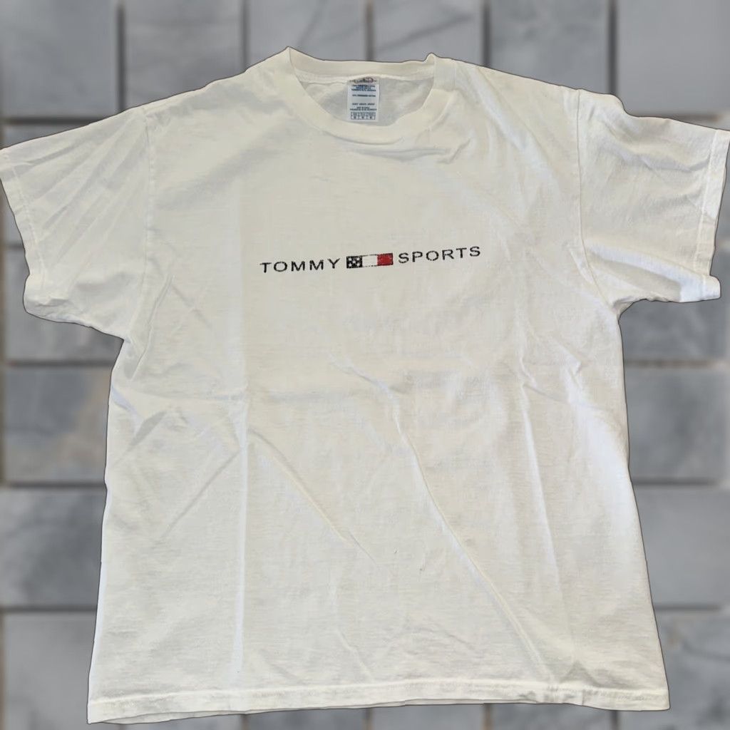 Vintage VINTAGE Tommy Sports T-Shirt White M 19x24 Mens Medium Size US M / EU 48-50 / 2 - 1 Thumbnail
