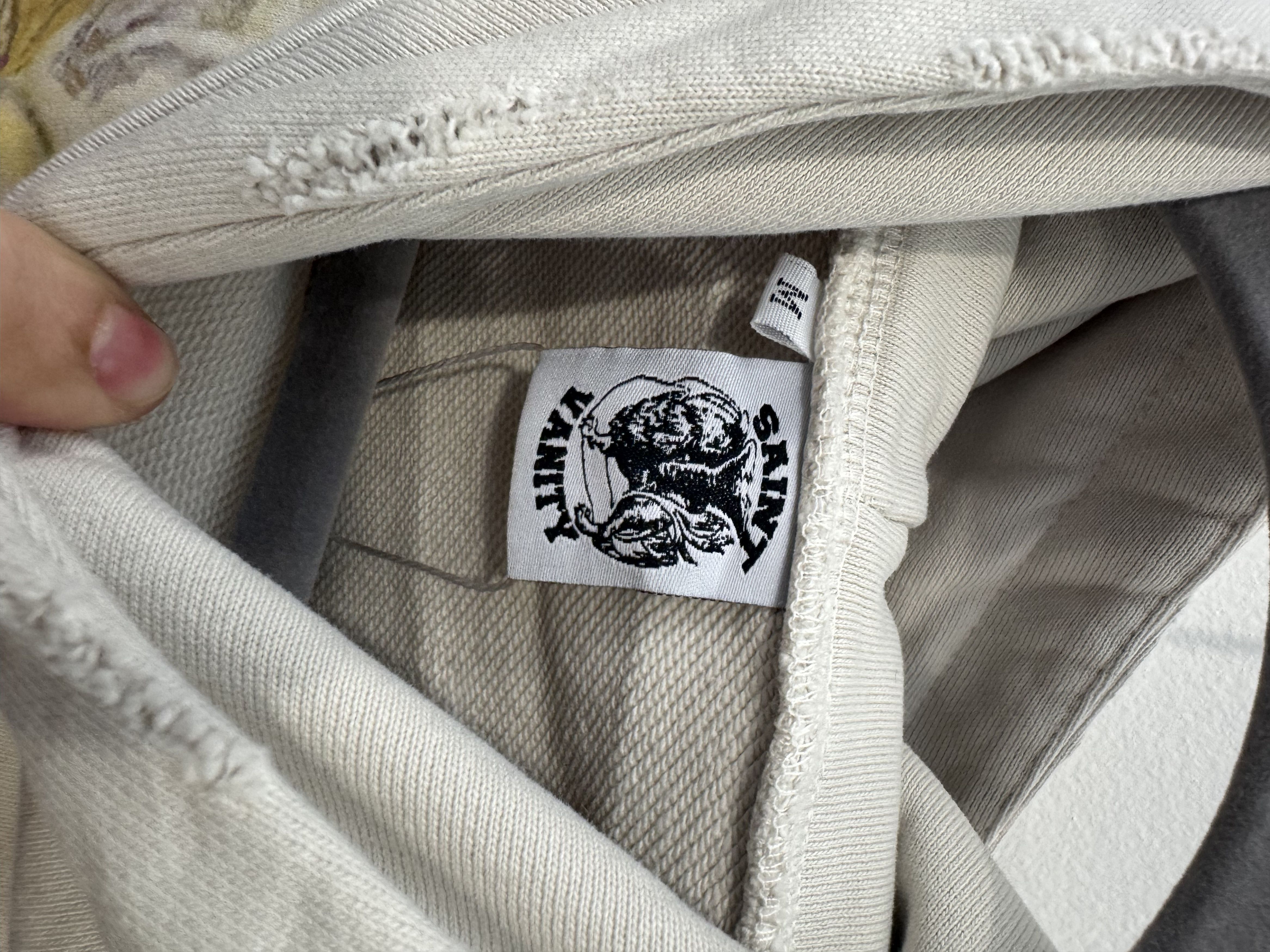 Saint Vanity Fuck Off Cream Saint Vanity Hoodie Size US XXL / EU 58 / 5 - 5 Thumbnail