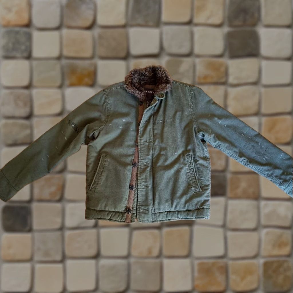 Vintage VINTAGE EZRA FITCH Jacket Mens S Olive Green Military 67cm 58cm 46cm 68cm Size US S / EU 44-46 / 1 - 1 Thumbnail