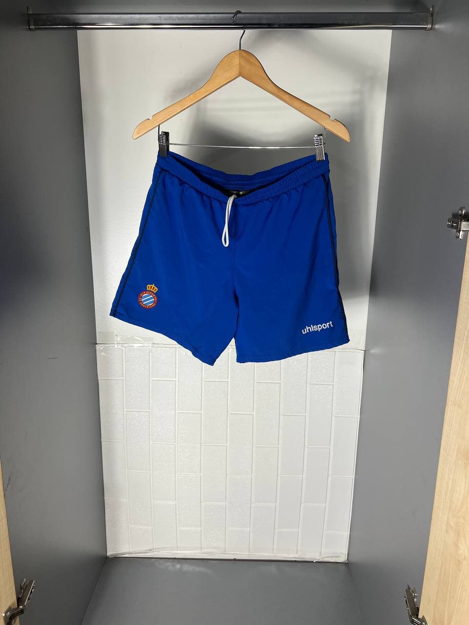 Vintage VERY RARE BARCELONA ESPANYOL SPAIN RETRO SOCCER SHORTS Y2K Size US S / EU 44-46 / 1 - 2 Thumbnail