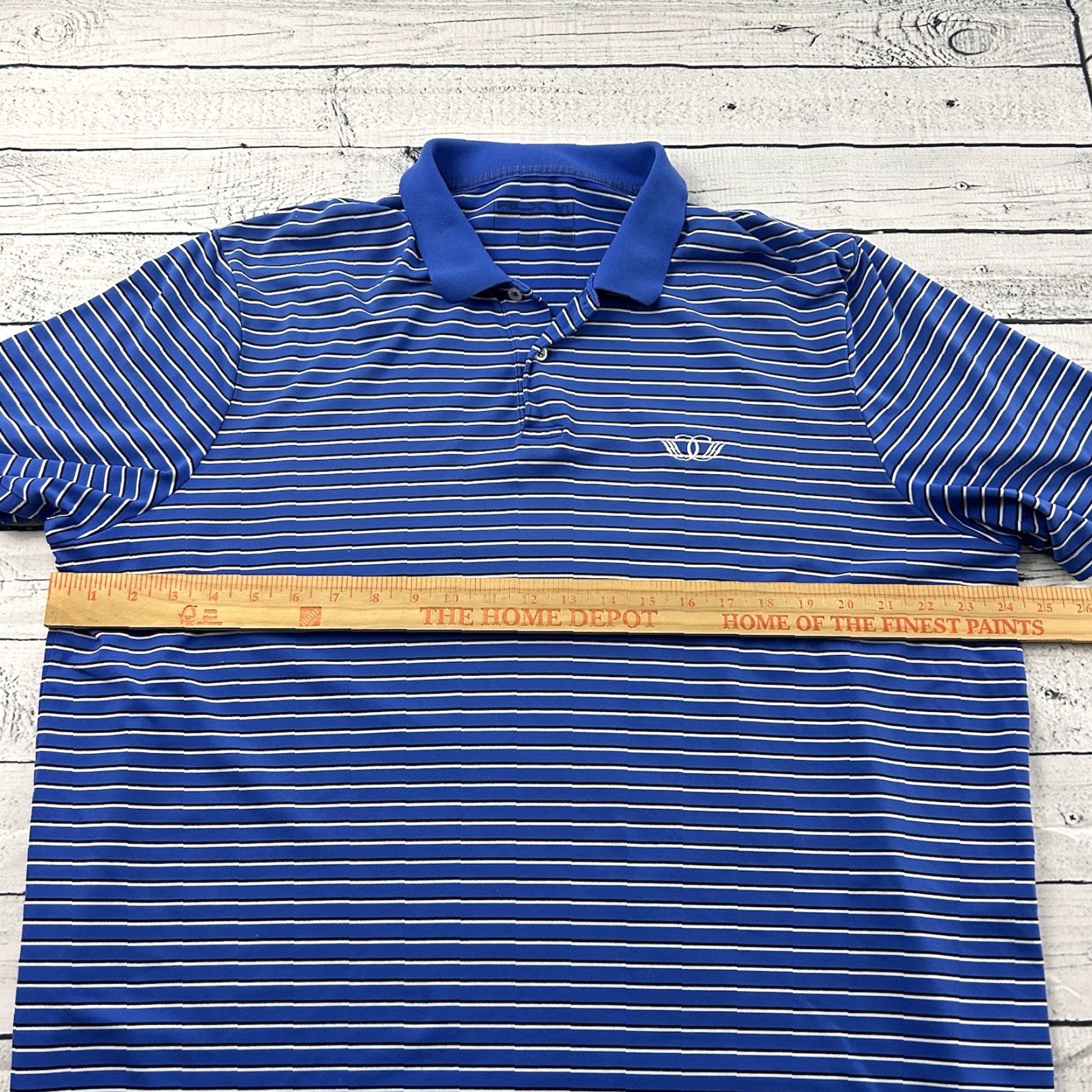RLX Ralph Lauren RLX Ralph Lauren Short Sleeve Striped Polo Shirt XL Blue Mens Button-Up" Size US XL / EU 56 / 4 - 6 Thumbnail