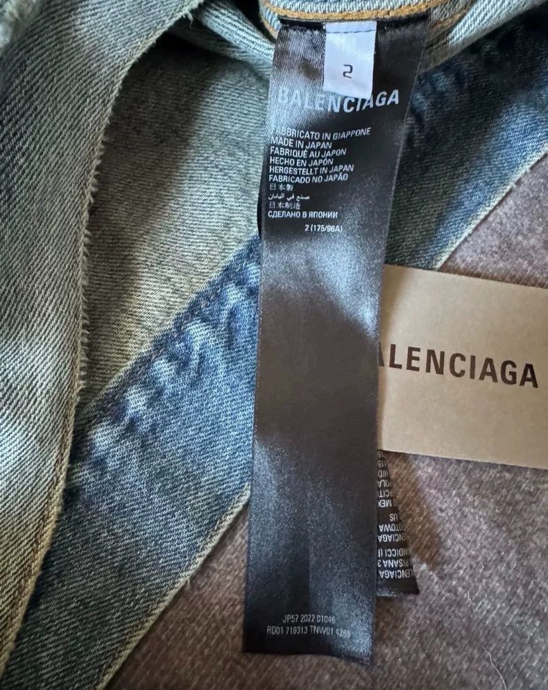 Balenciaga Balenciaga Denim Jacket Size US M / EU 48-50 / 2 - 4 Thumbnail