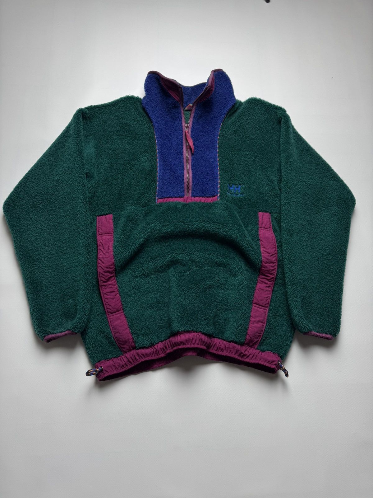 Helly Hansen Vintage Helly Hansen Deep Pile Fleece Quarter-Zip Pullover Size US L / EU 52-54 / 3 - 1 Thumbnail