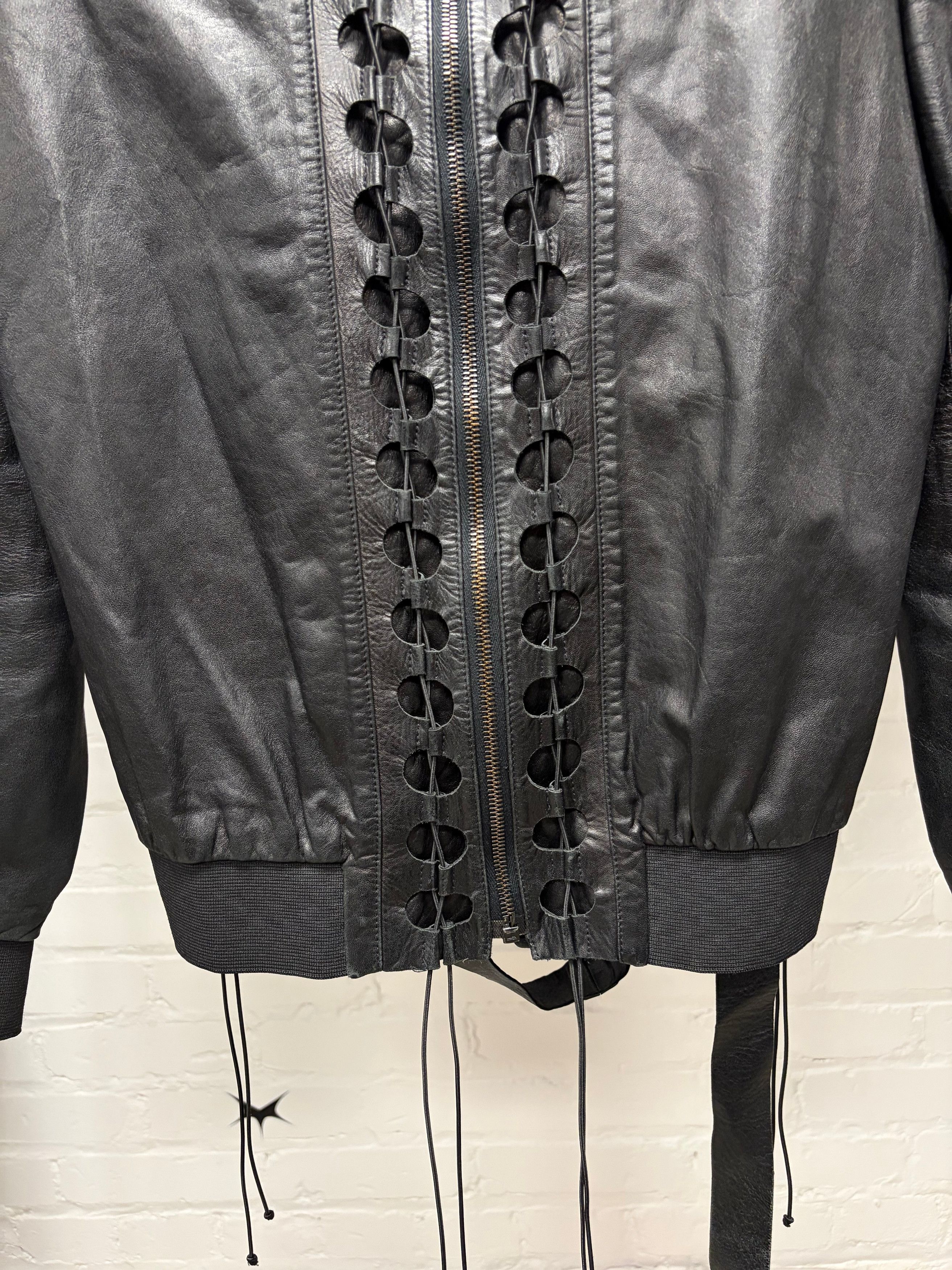 Helmut Lang SAMPLE SS2001 Helmut Lang ‘Corset Bondage’ Lambskin Leather Jacket Size US S / EU 44-46 / 1 - 2 Thumbnail