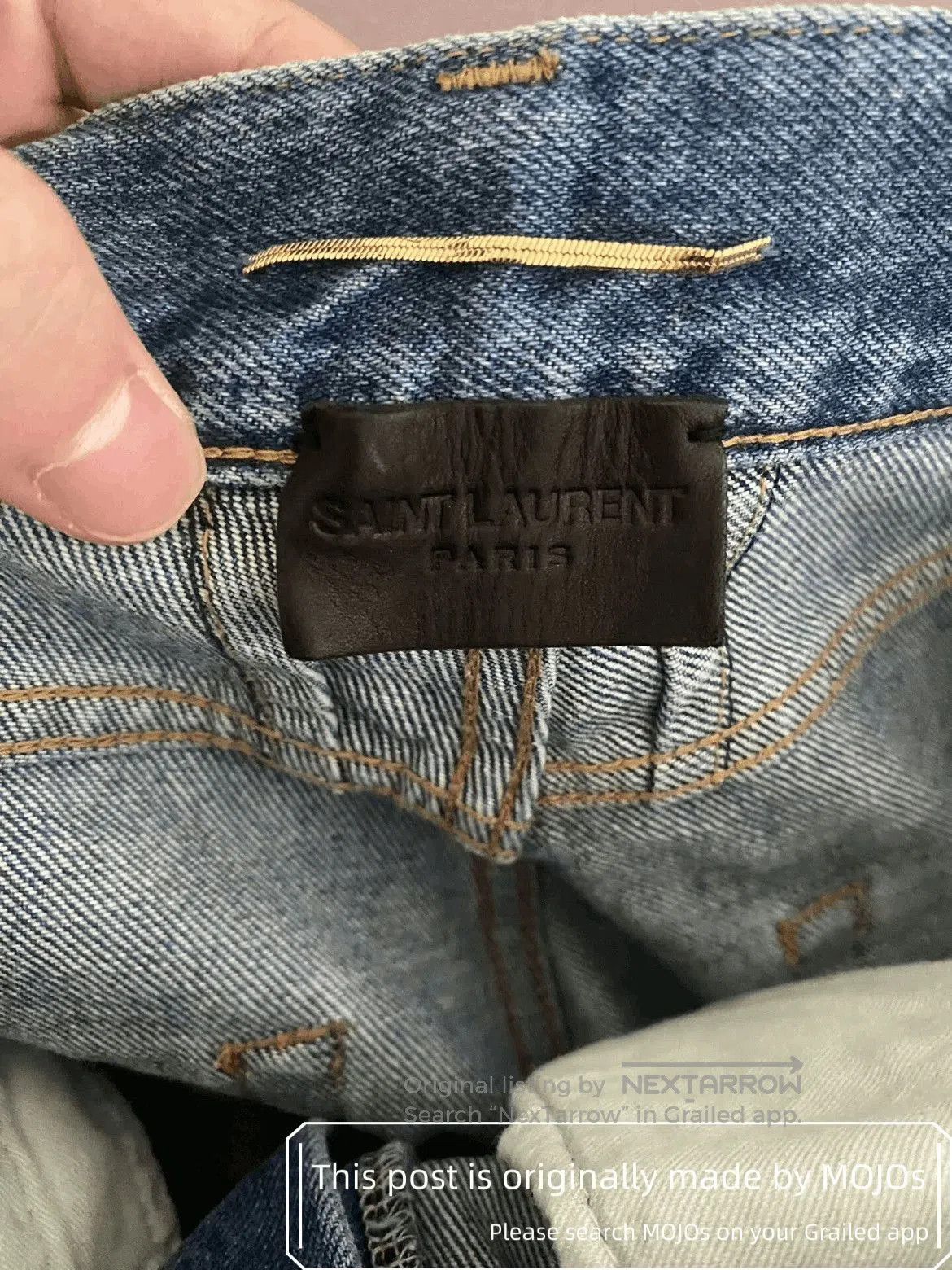 Saint Laurent Paris Sz 28 Saint Laurent Paris 16AW Washed Bell Bottom Denim moj Size US 28 / EU 44 - 2 Thumbnail