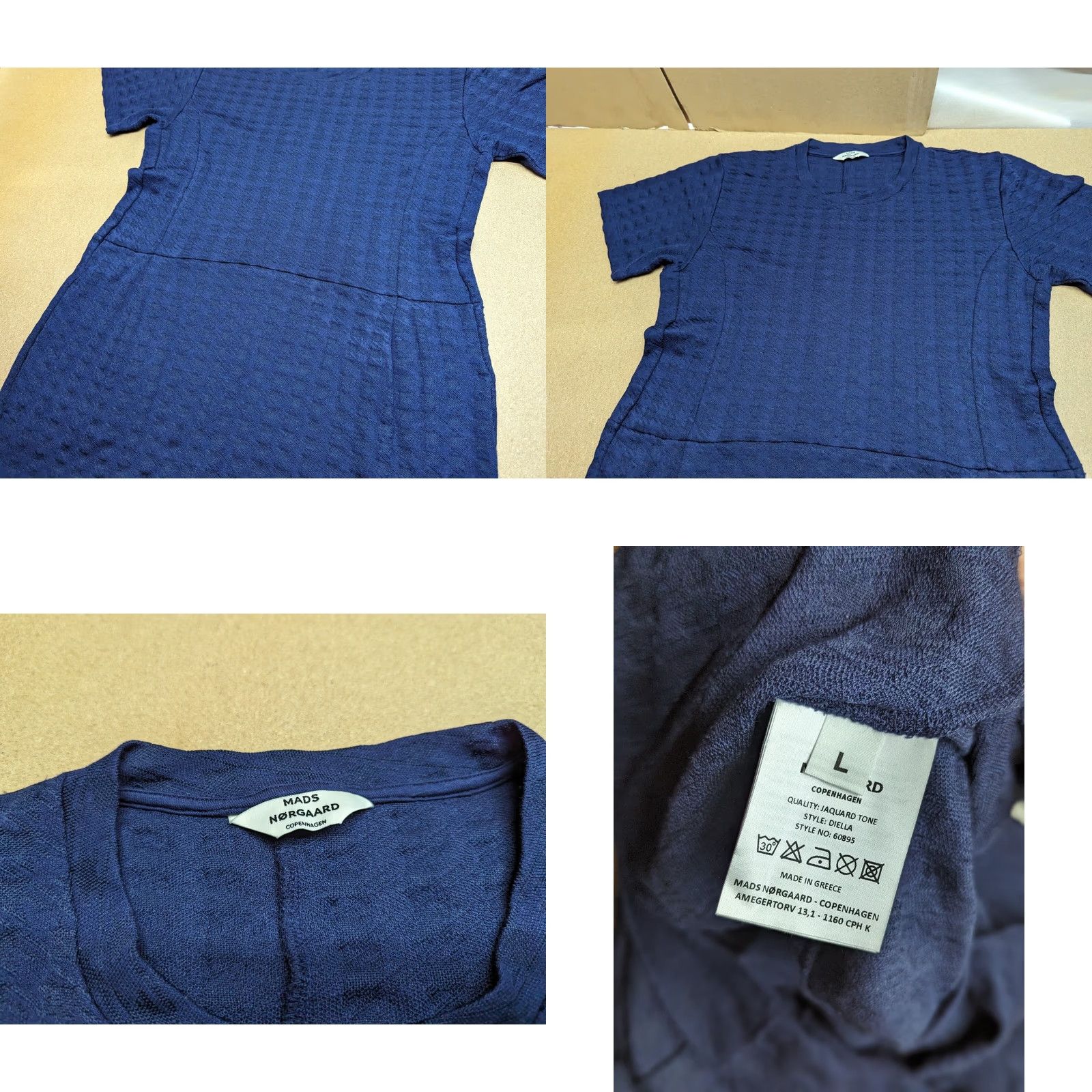 Vintage Mads Norgaard Copenhagen Dress Linen Blend Womens Size L Blue Mini Shirt Dress Womens L Blue Linen Blend Casual Workwear - Mens? Size L / US 10 / IT 46 - 8 Thumbnail