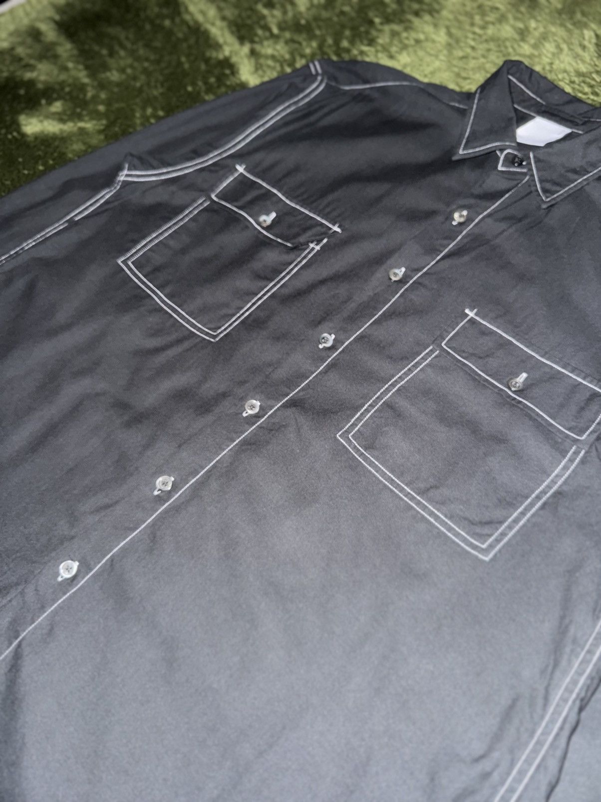 Japanese Brand [2] 8division x Brownyard Collaboration Tencel Stitch Shirt Size US XL / EU 56 / 4 - 4 Thumbnail