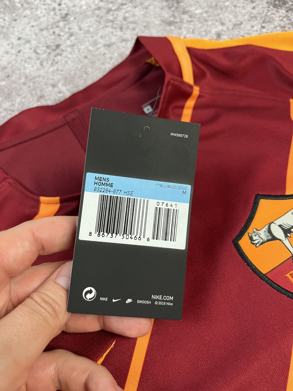 Nike Nike AS Roma 2017-18 Training Soccer Shirt Jersey Size US M / EU 48-50 / 2 - 6 Thumbnail