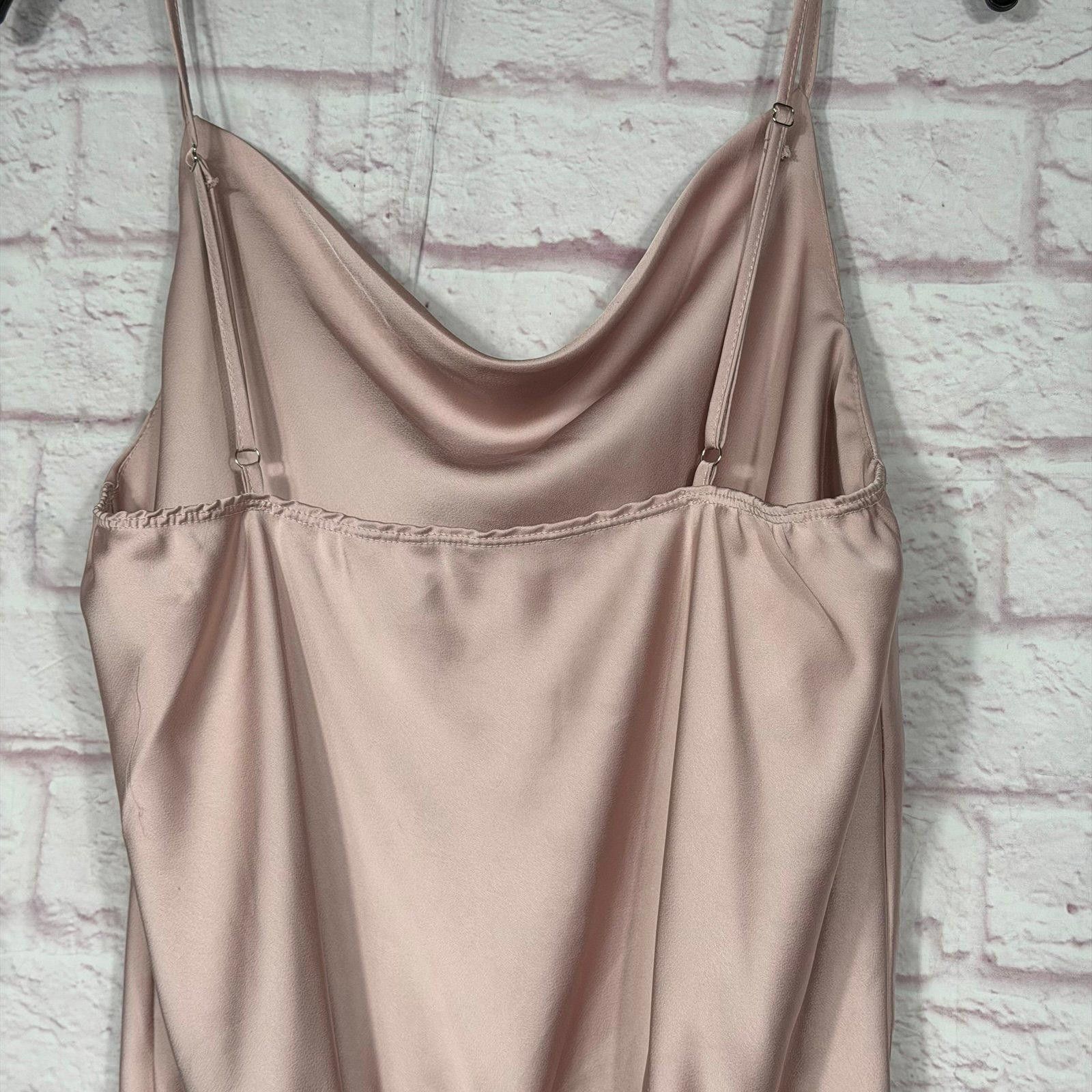 Other Light Pink Satin and Jersey Bodysuit with Cowl Neck Medium Size M / US 6-8 / IT 42-44 - 7 Thumbnail