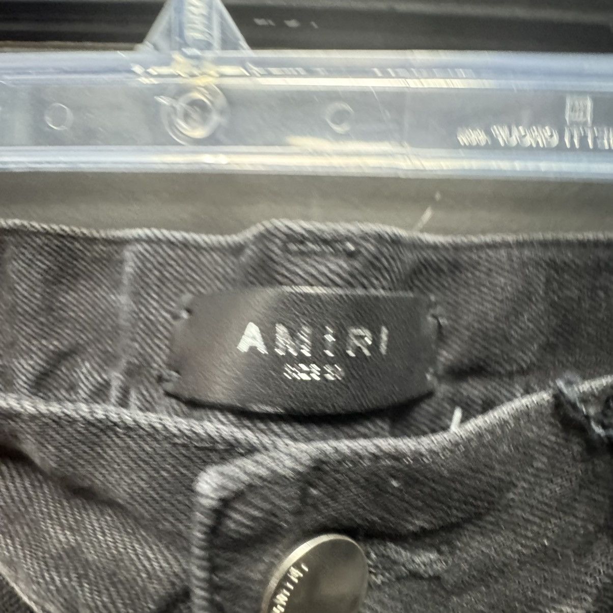 Amiri AMIRI Ma Bar Logo Straight Jean Black Size US 29 - 3 Thumbnail