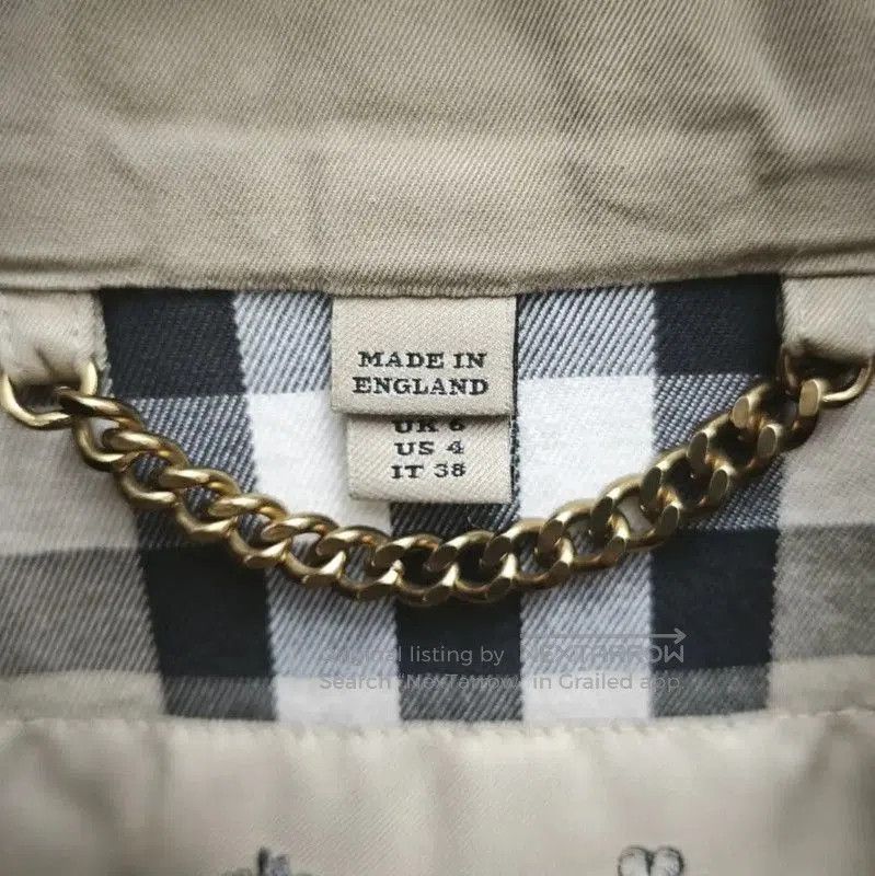 Burberry Burberry Women's Khaki Cotton Mid-Length Trench Coat. Size S / US 4 / IT 40 - 2 Thumbnail