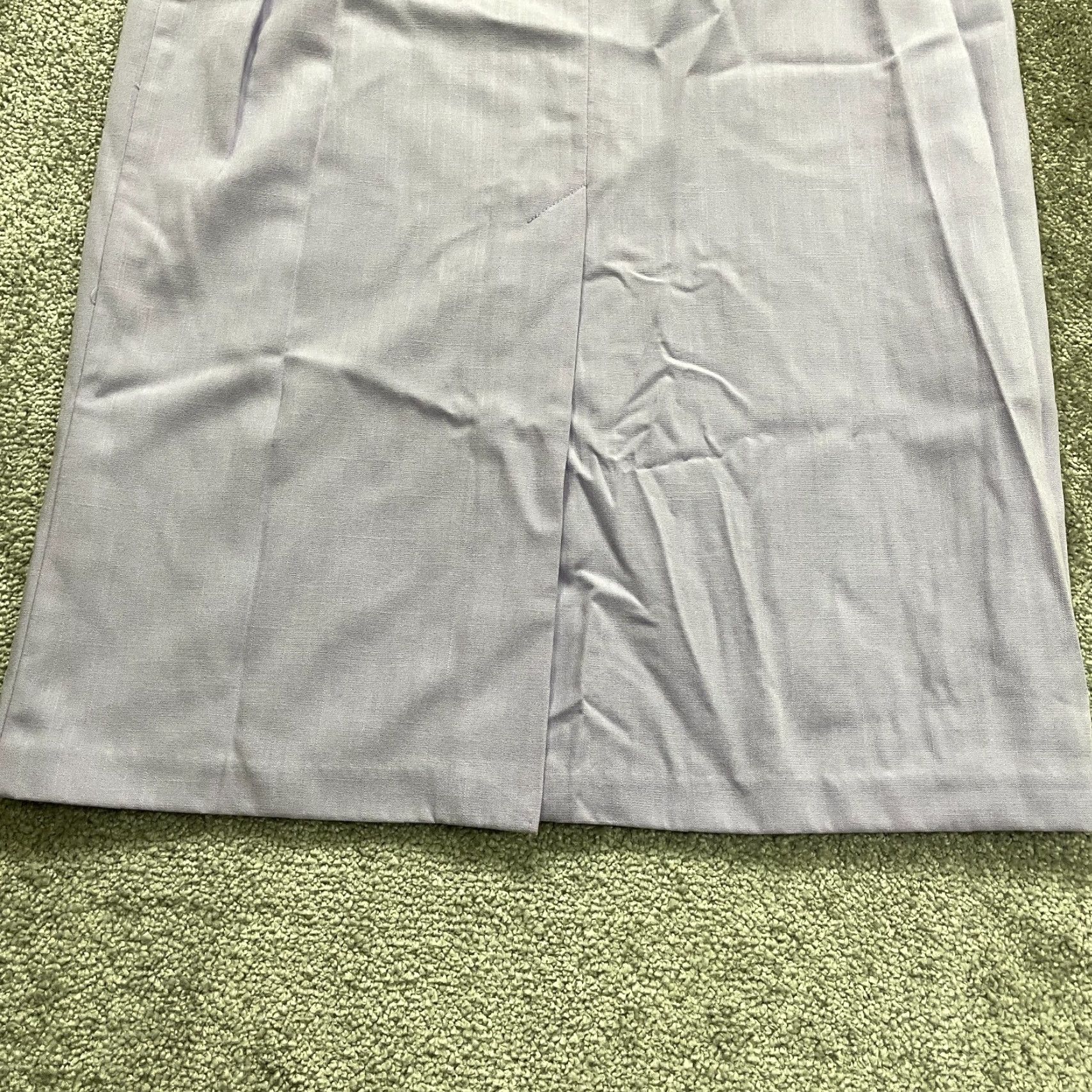 Vintage Sag Harbor Purple Long Skirt Womens 14 Elastic Side Waist Slit Workwear Knit Polyester Straight & Pencil Pattern Solid Size 36" / US 14 / IT 50 - 4 Thumbnail