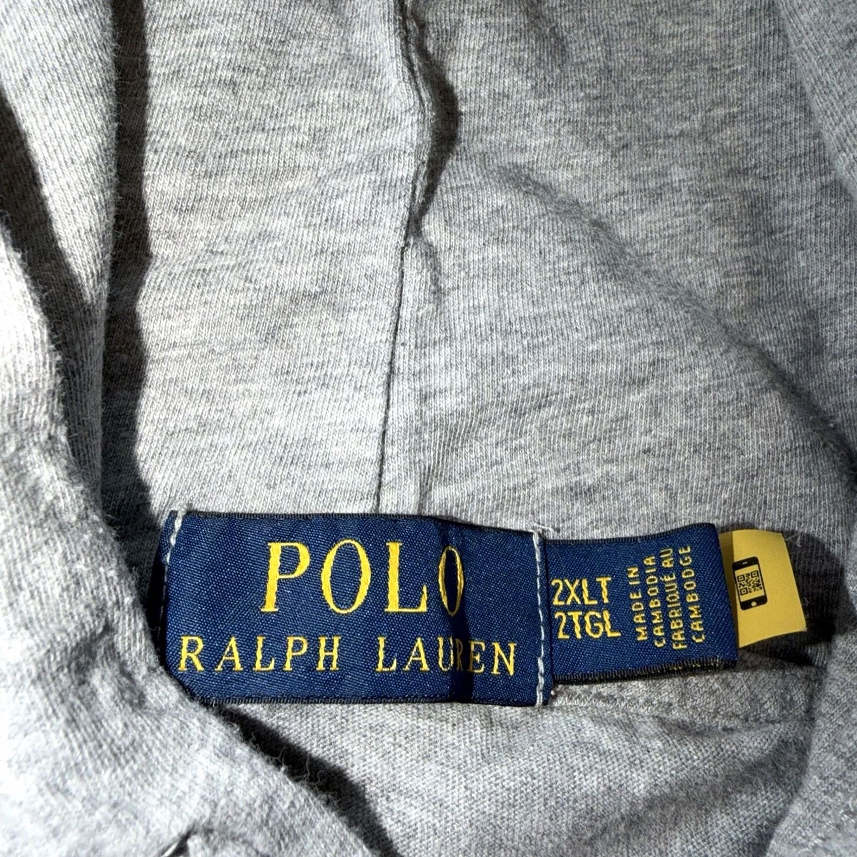 Polo Ralph Lauren Polo Ralph Lauren Men's Grey Heather Polo Bear Hooded Long Sleeve T Shirt 2XLT Size US XXL / EU 58 / 5 - 4 Thumbnail