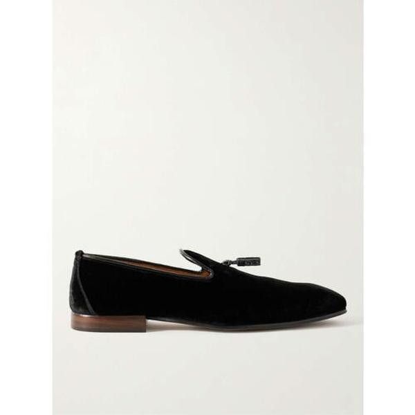 Tom Ford o1w1db10724 Velvet Tassel Loafers in Black Size US 11 / EU 44 - 1 Thumbnail