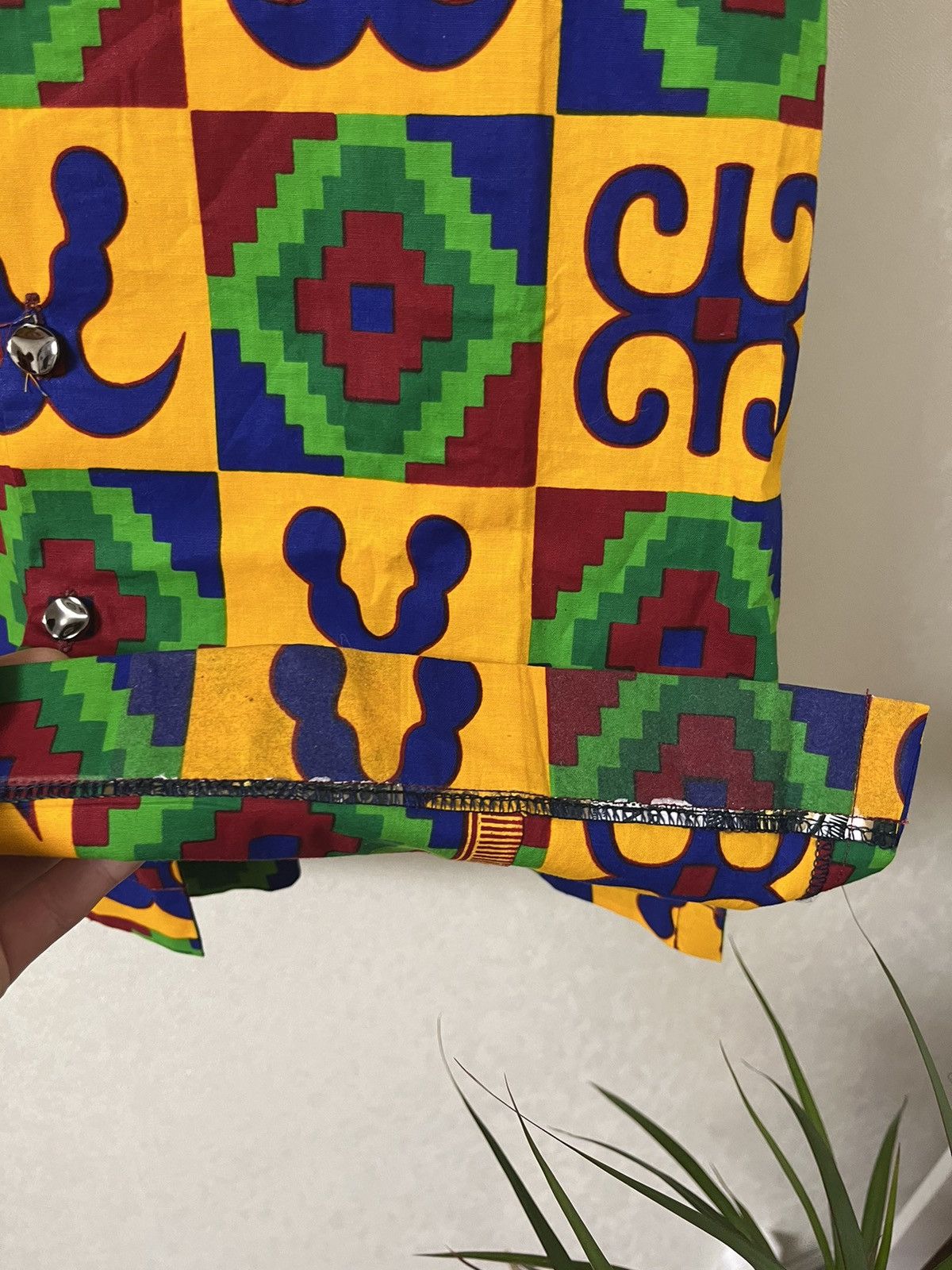 Vintage Crazy Design African Kimono Vintage y2k Shirt Size US M / EU 48-50 / 2 - 6 Thumbnail