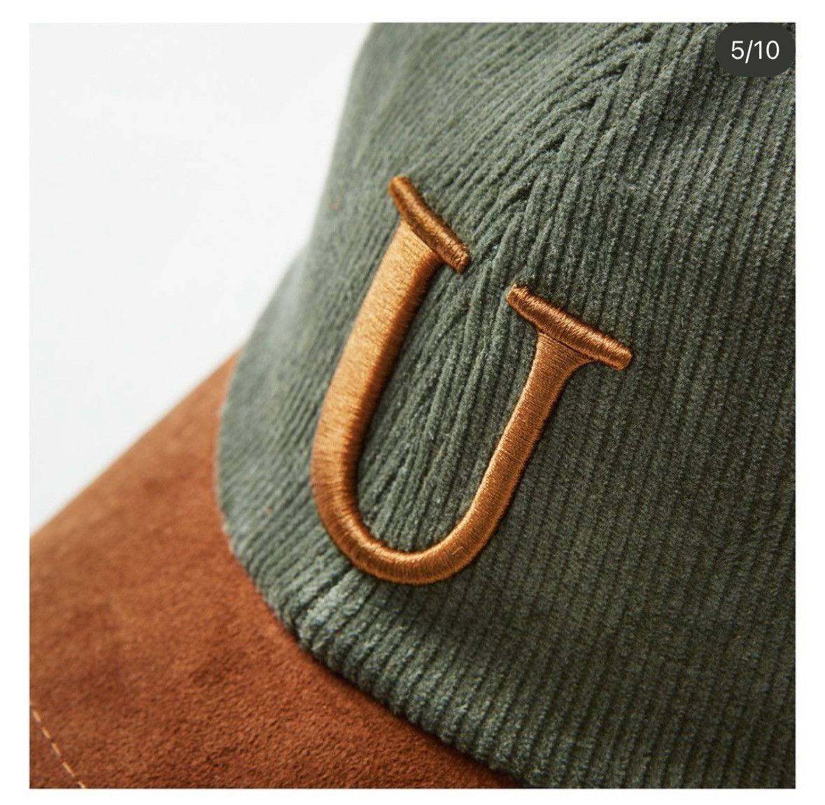 I Love Ugly U Porter Cap Moss Green Suede Size ONE SIZE - 4 Thumbnail