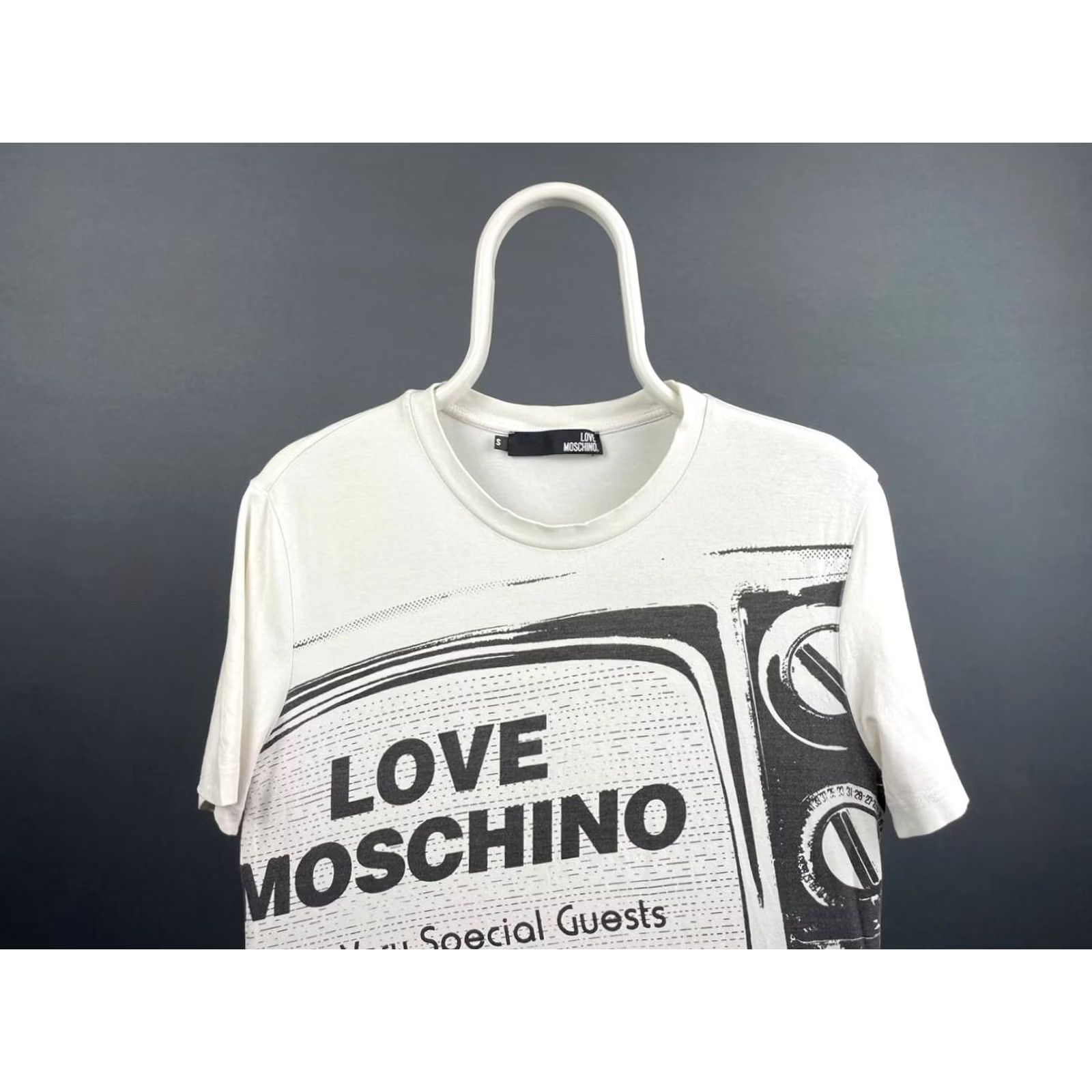 Moschino Love Moschino Shirt Mens S White Cotton Crew Neck Short Sleeve Short Sleeve Size US S / EU 44-46 / 1 - 4 Thumbnail