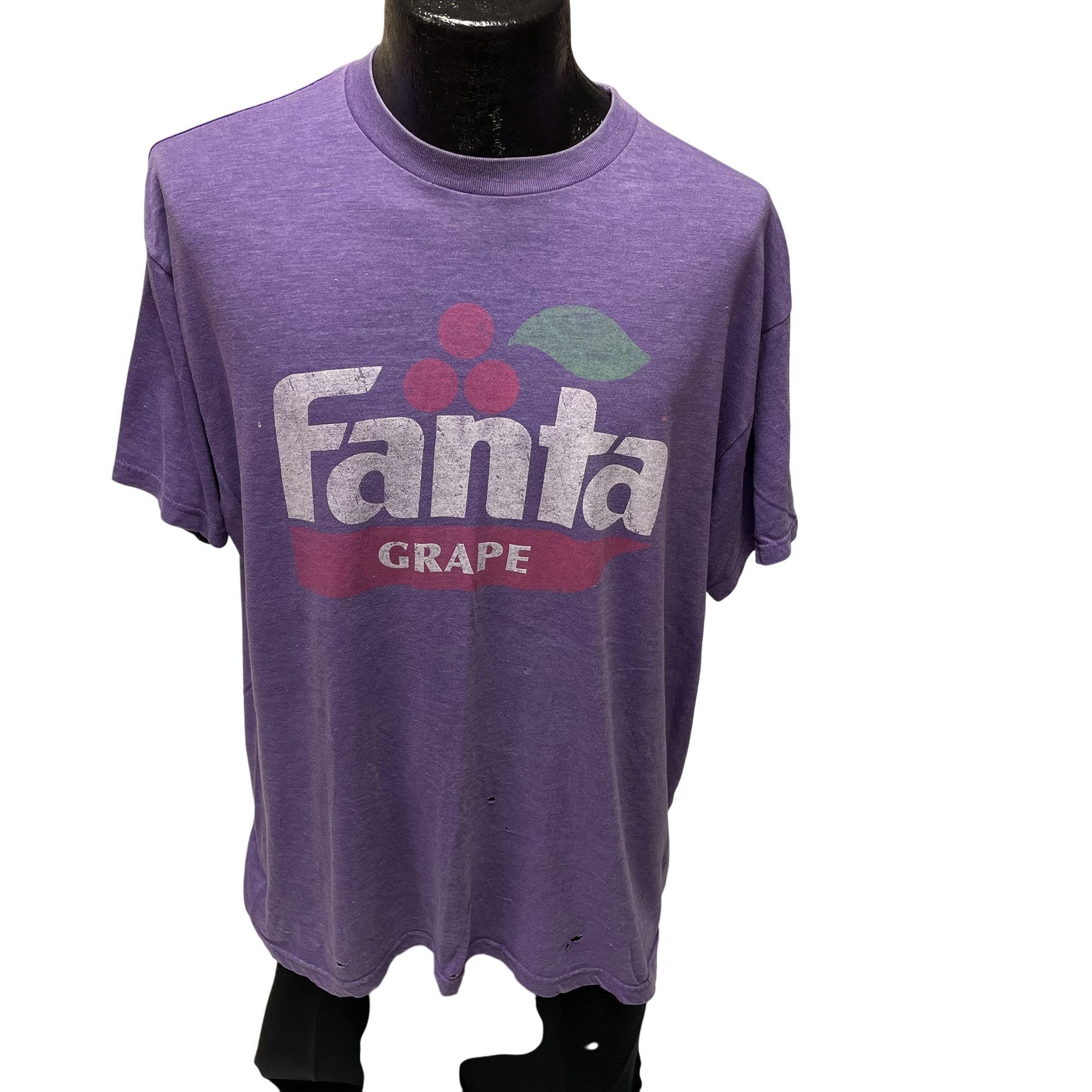 Coca Cola Vtg Coca Cola Purple GRAPE FANTA Ultra SOFT Soda Pop Shirt Size US XL / EU 56 / 4 - 1 Thumbnail