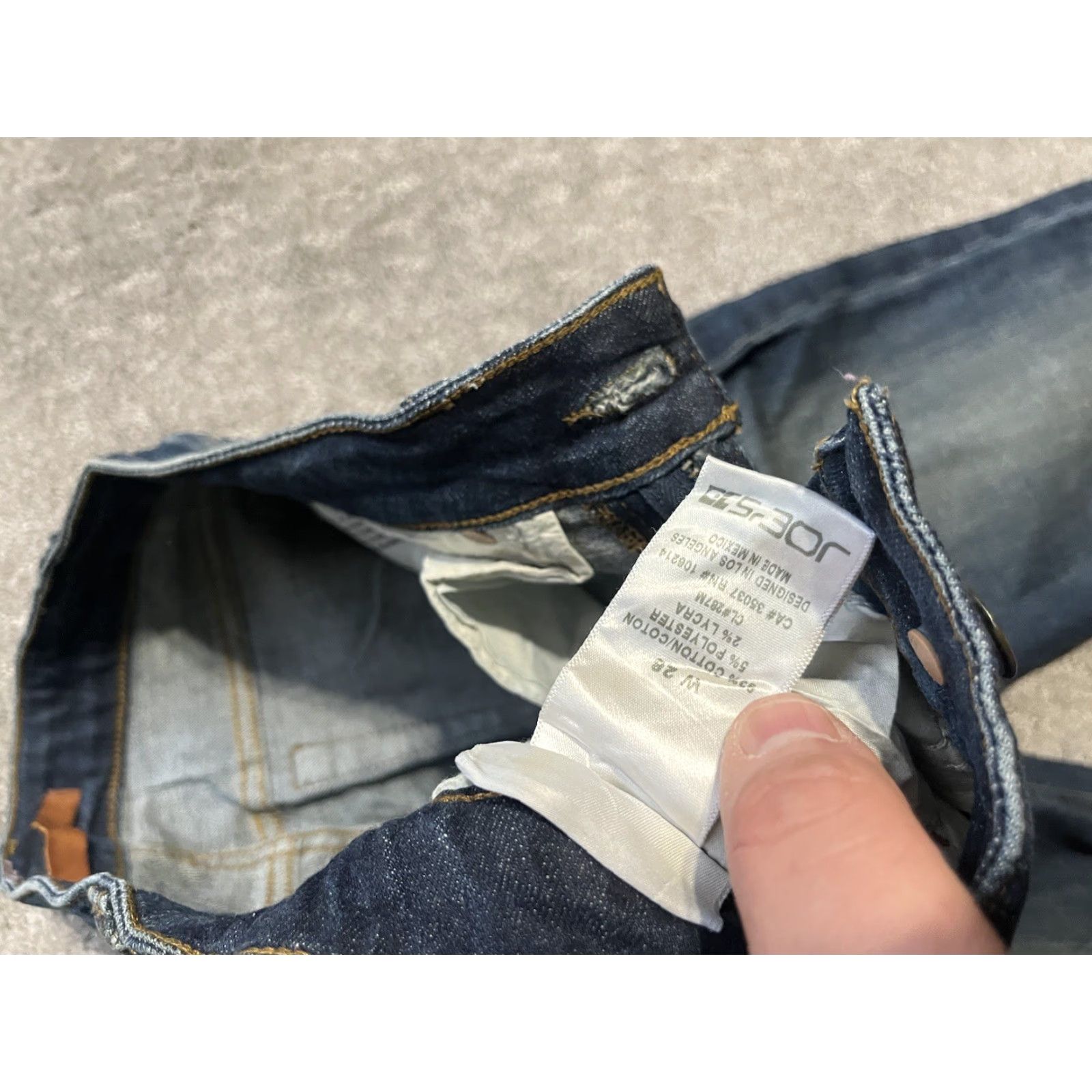 Vintage VINTAGE Joe's Jeans Jeans Flared Low Rise 28 Women's Blue Cotton Denim 5-Pocket Design Inseam 31 Bohemian Festival Hippe Music Womens Size 28" / US 6 / IT 42 - 6 Thumbnail