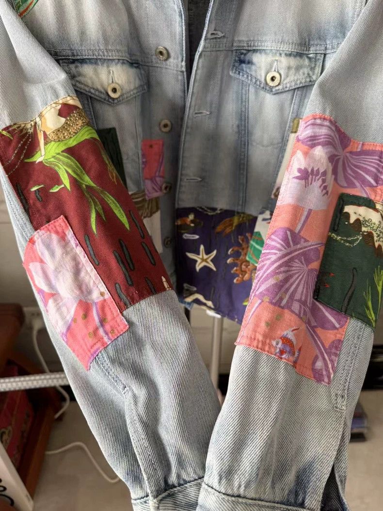 Loewe LOEWE Printed denim jacket coat Size M / US 6-8 / IT 42-44 - 9 Thumbnail