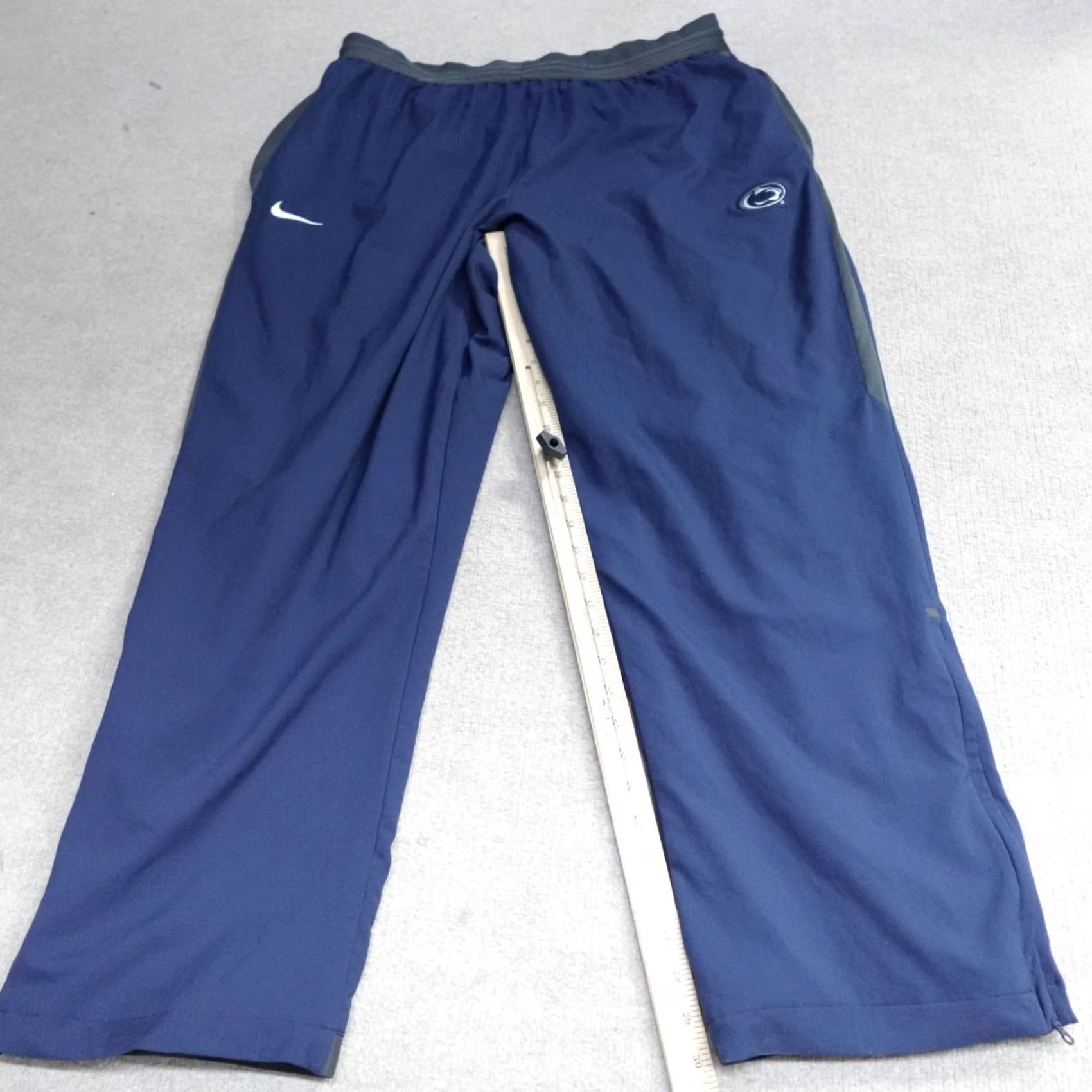 Nike Nike Penn State Pants 3XL Blue Solid Track Pants Mens Size US 39 - 2 Thumbnail