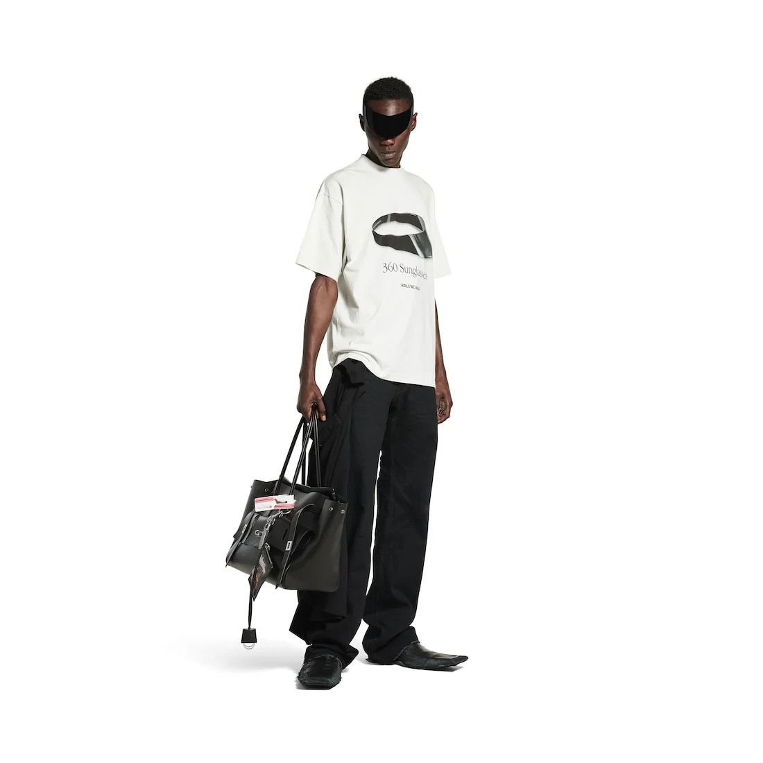 Balenciaga o1tr1nto0526 360 Sunglasses T-Shirt Medium Fit Dirty White Size US L / EU 52-54 / 3 - 2 Thumbnail