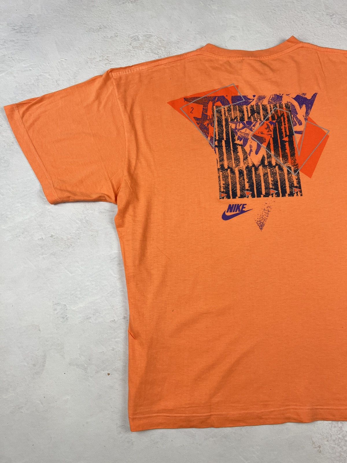 Nike Orange T-Shirt Nike Vintage Streetwear Sk8 Boxy Fit Y2K Rap Size US L / EU 52-54 / 3 - 2 Thumbnail