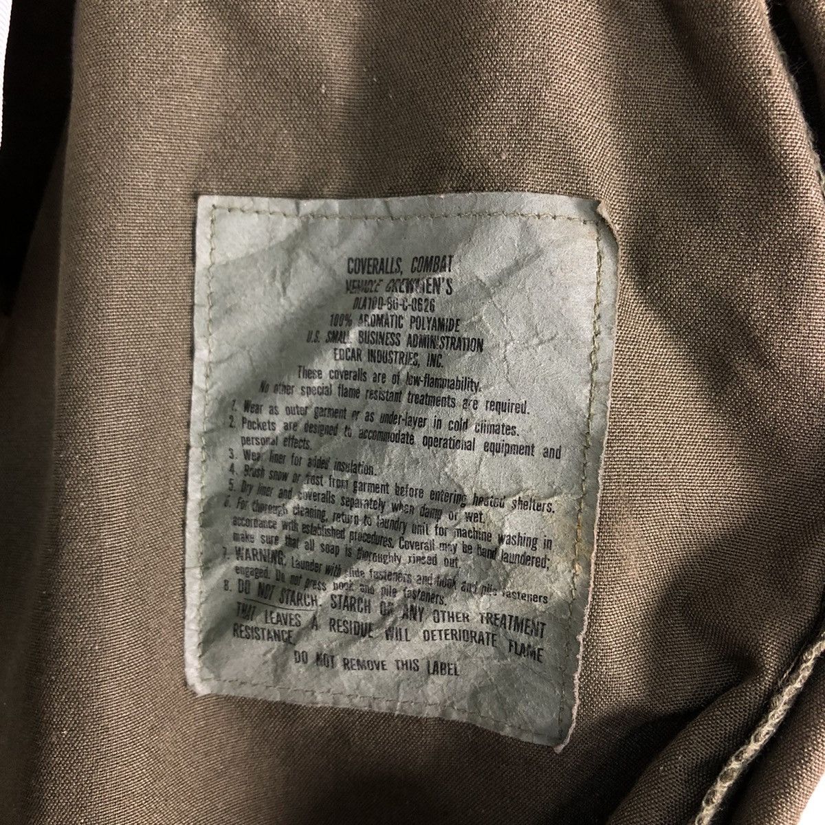 Buzz Rickson's 🔥VINTAGE MILITARY JUMPSUITS ARMY FORCES USA BUZZ RICKSONS Size US 36 / EU 52 - 13 Thumbnail