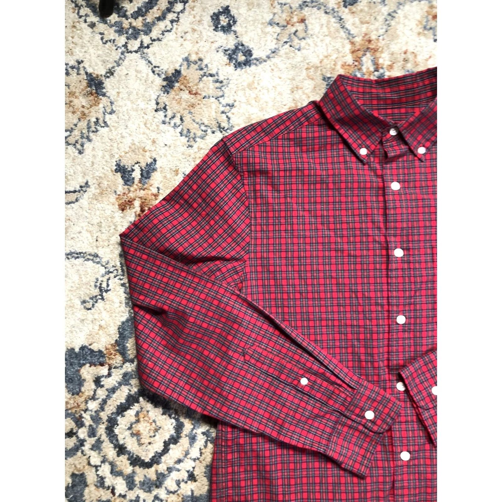 Vineyard Vines Vineyard Vines Shirt Mens S Red Plaid Long Sleeve Button-Down Whale Logo Size US S / EU 44-46 / 1 - 3 Thumbnail