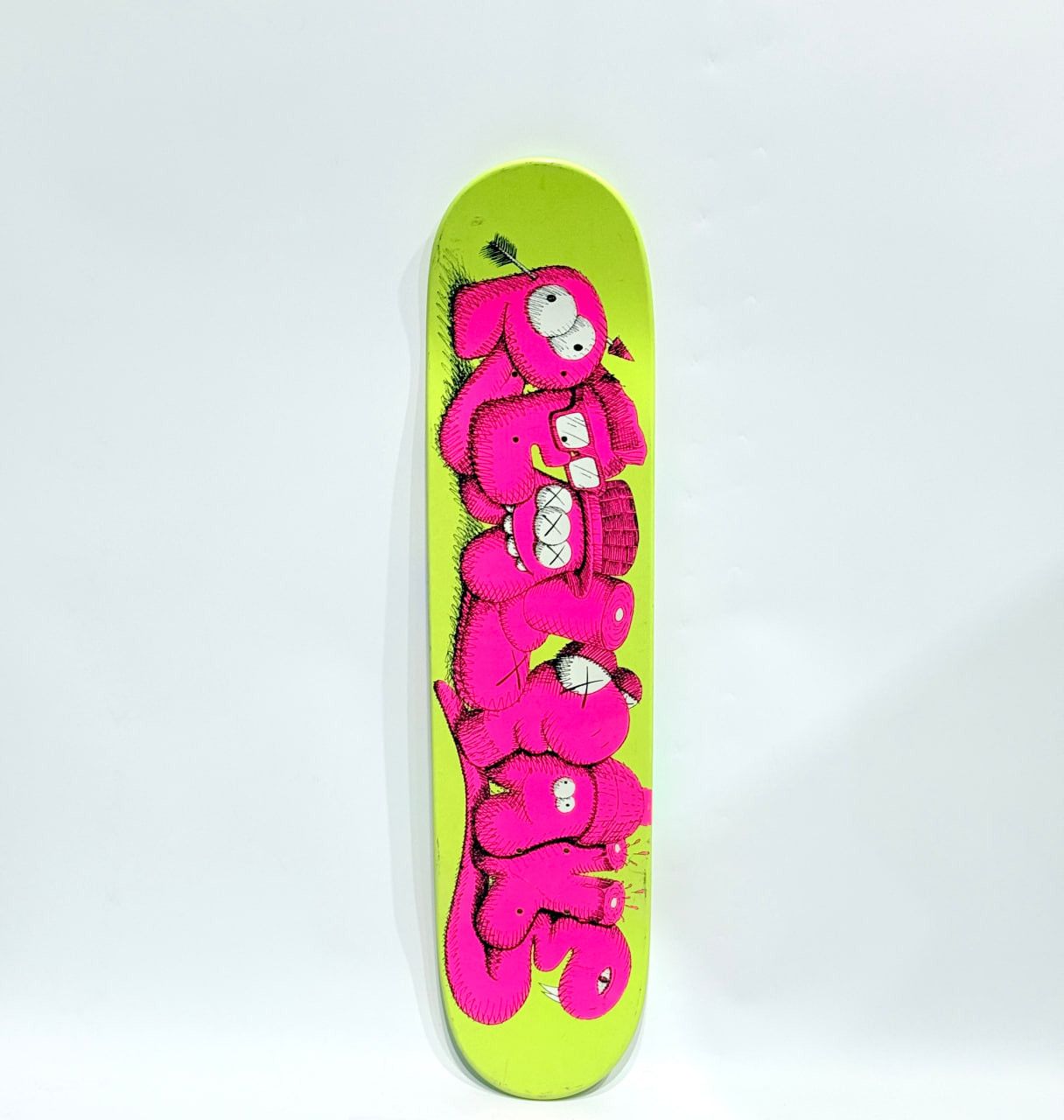 Kaws × Original Fake KAWS - "Fake" Yellow Skateboard Deck, 2007 Size ONE SIZE - 2 Thumbnail