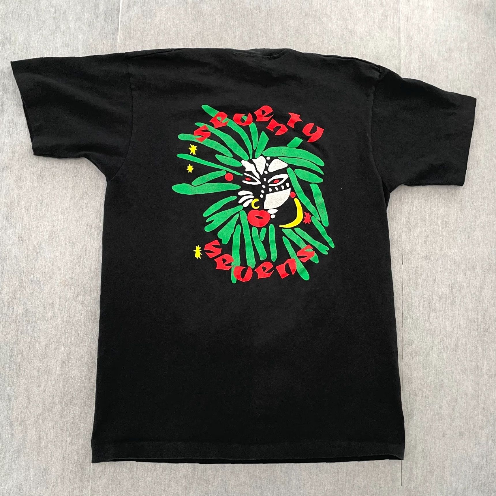 Fruit Of The Loom VINTAGE The Seventy Sevens Shirt Adult Large Black Pray Naked Rock Band Mens 90s Size US L / EU 52-54 / 3 - 2 Thumbnail