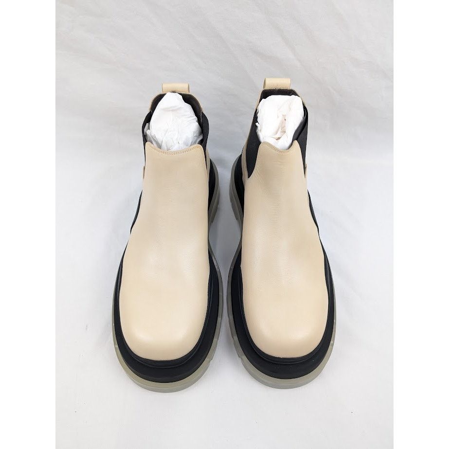 Bottega Veneta o1rshd1 Vegetal Calfskin Stiv Pel Boots in Butter/Black Size US 11 / EU 44 - 15 Thumbnail