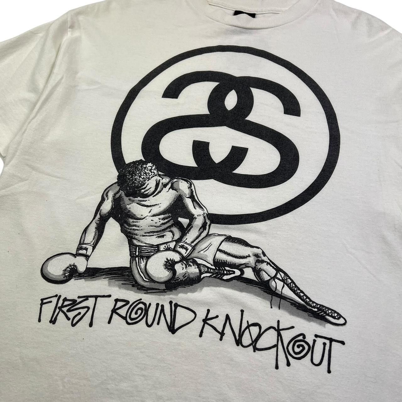 Stussy Vintage 2000s Stussy First Round Knockout T-Shirt - Large Size US L / EU 52-54 / 3 - 2 Thumbnail